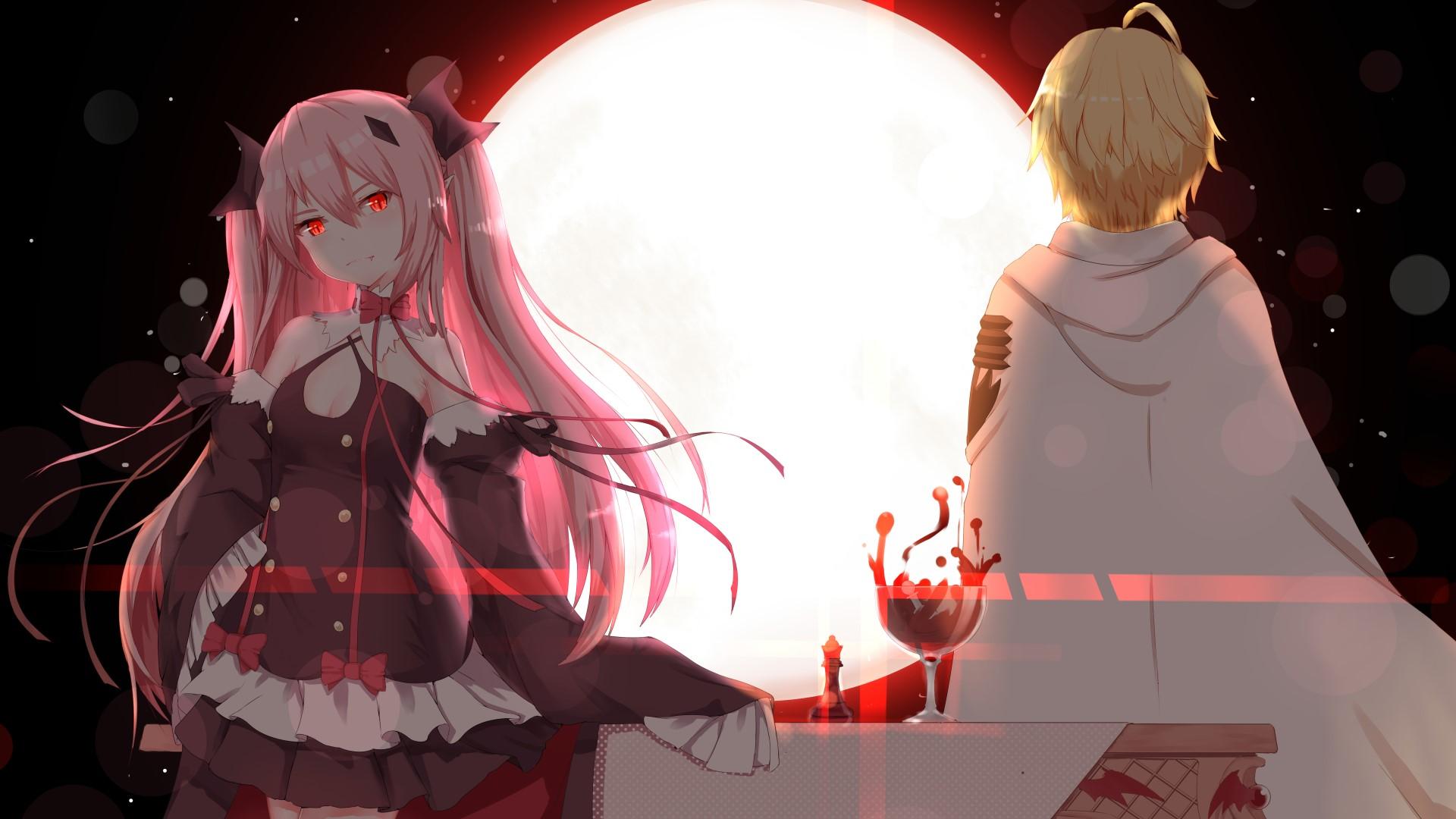 1920x1080 Wallpaper / Owari No Seraph, Krul Tepes, vampire (Owari no Seraph), Yuichiro Hyakuya (Owari no Seraph), Hyakuya Mikaela, redhead, vampires free download