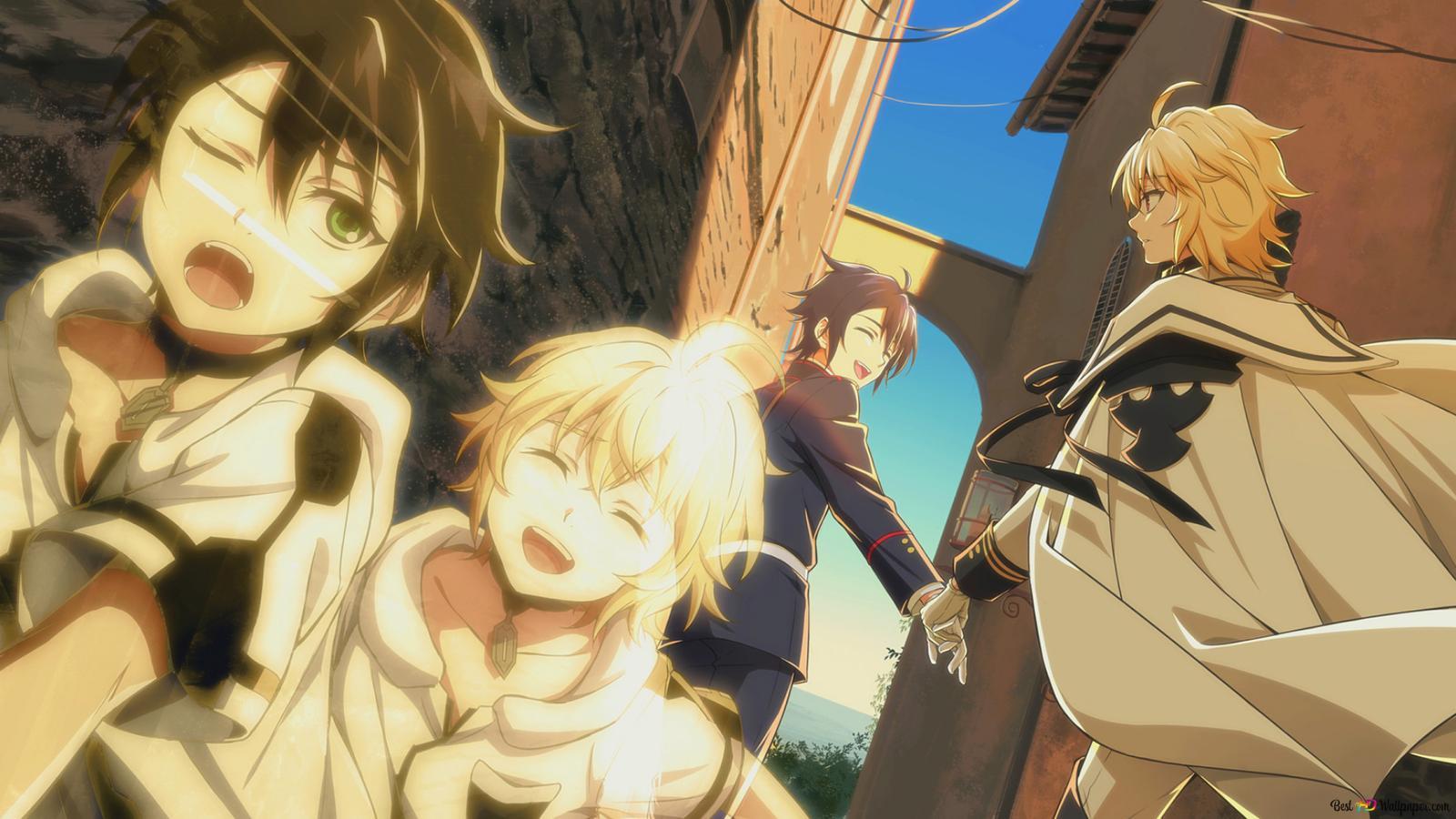 1600x900 Seraph of the End Hyakuya & Mikaela Hyakuya HD wallpaper download