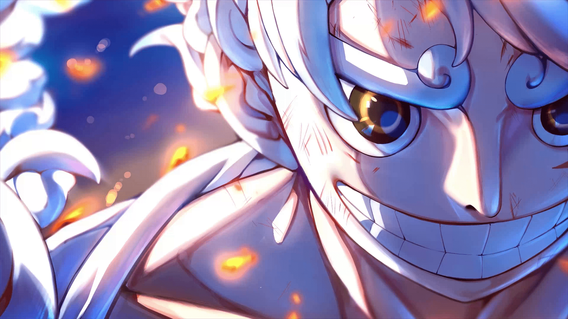 1920x1080 Luffy Gear 5 One Piece Live Wallpaper