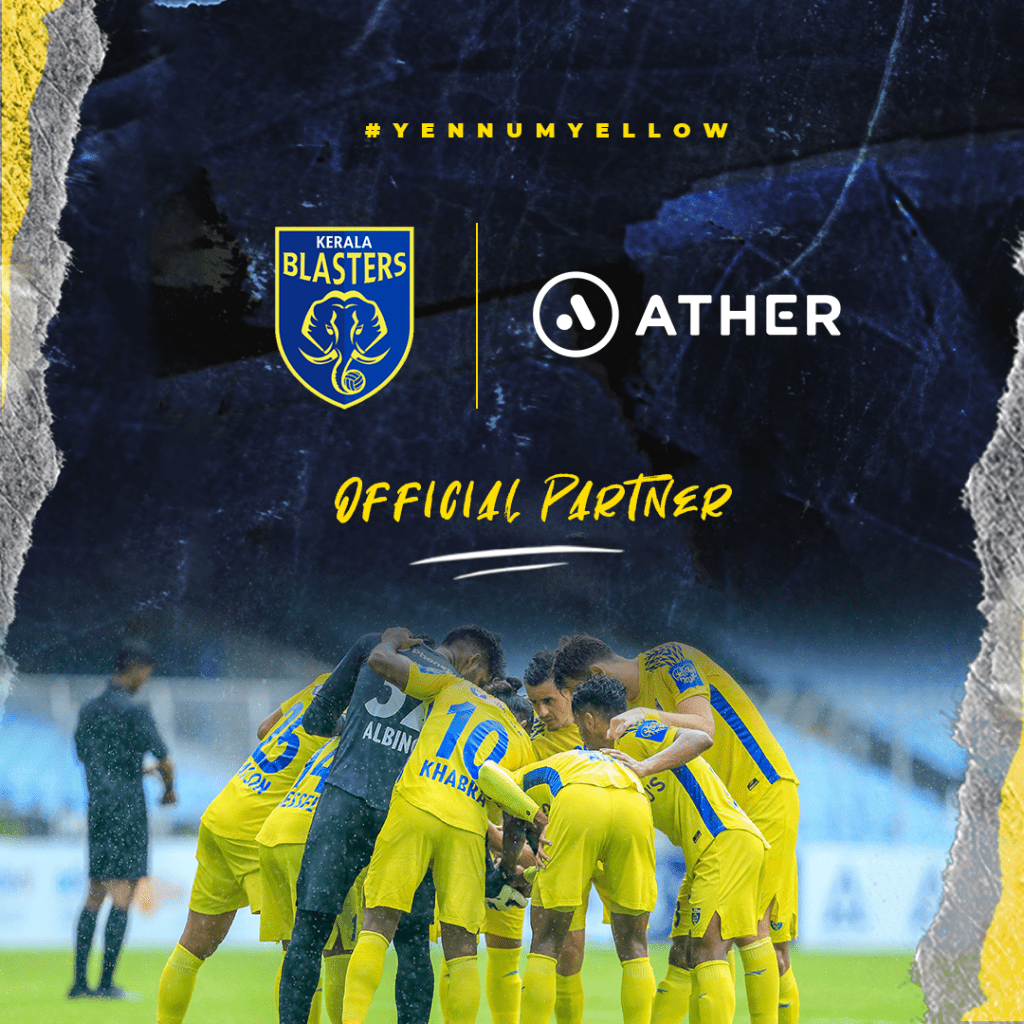 1024x1024 Kerala Blasters Extends Ather Energy Partner Status To ISL 2021 22 Season. Biz Behind Sports