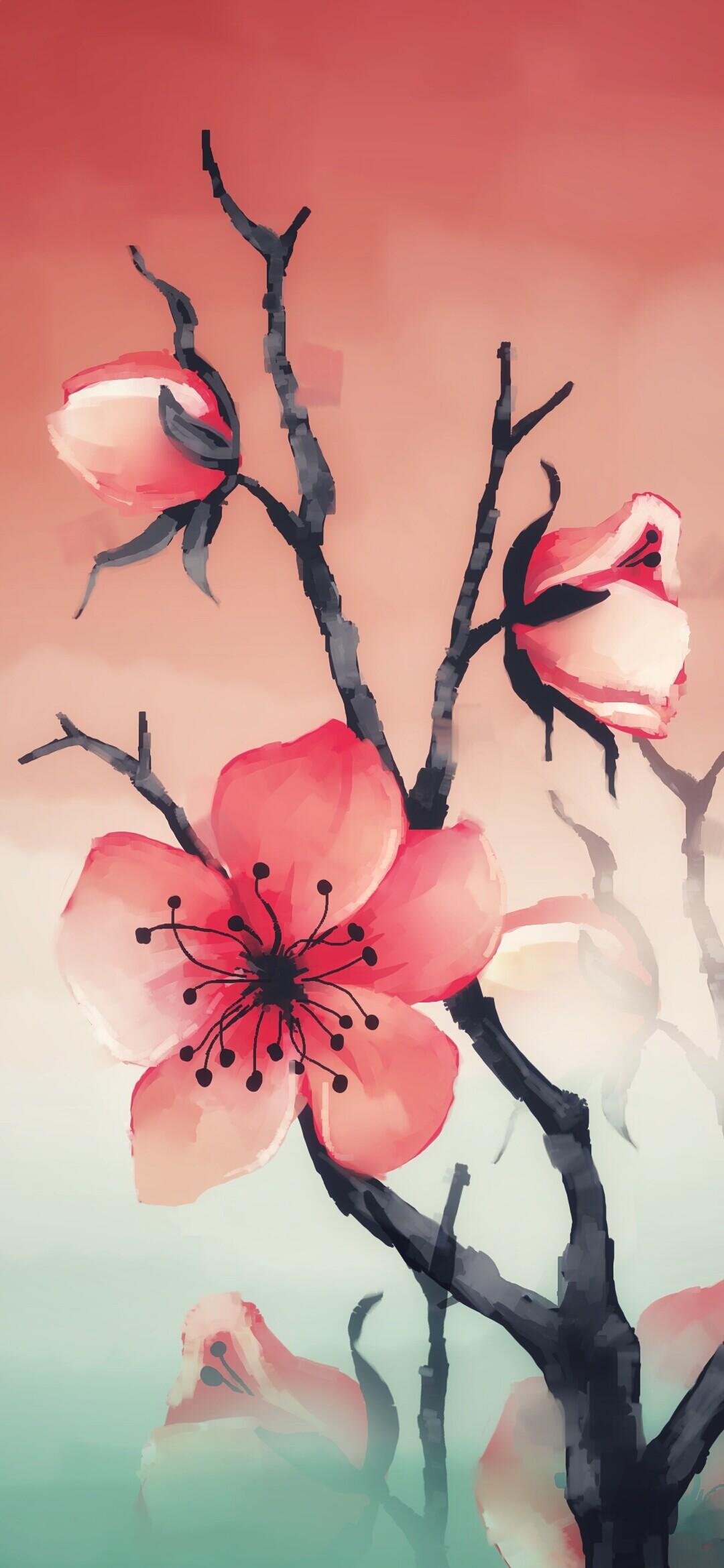 1080x2340 AriZona Georgia Peach Wallpaper
