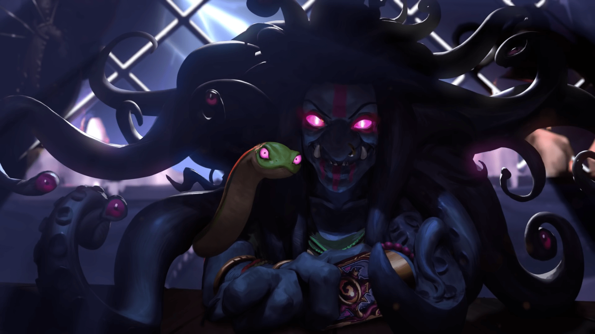 1920x1080 Free download Hearthstone Whispers of the Old Gods Corrupted Fortune teller [1920x1080] for your Desktop, Mobile & Tablet. Explore Fortune Wallpaper. Miss Fortune Wallpaper, Arcade Miss Fortune Wallpaper, Miss