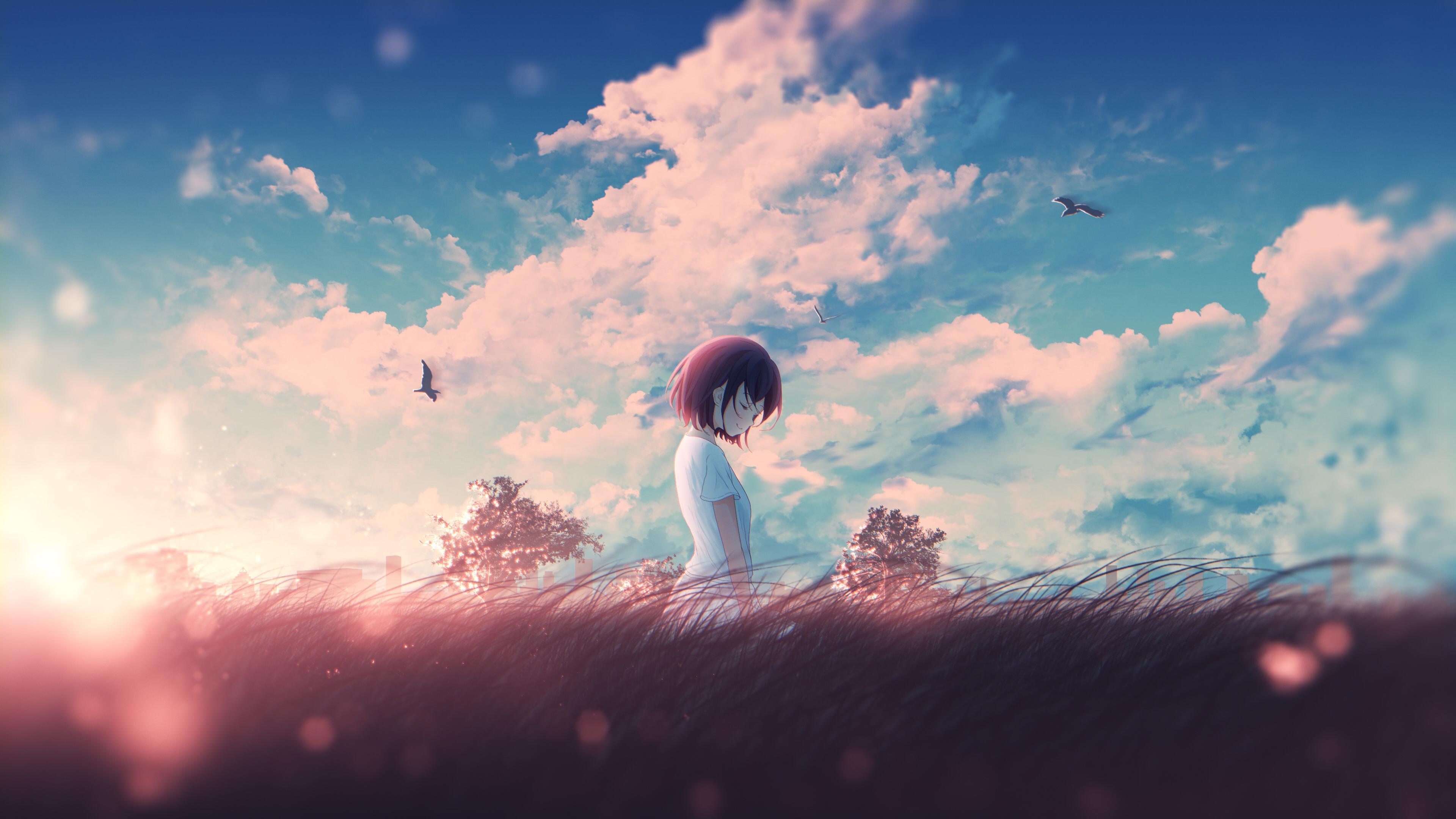 3840x2160 Peaceful Anime Wallpaper and Background 4K, HD, Dual Screen