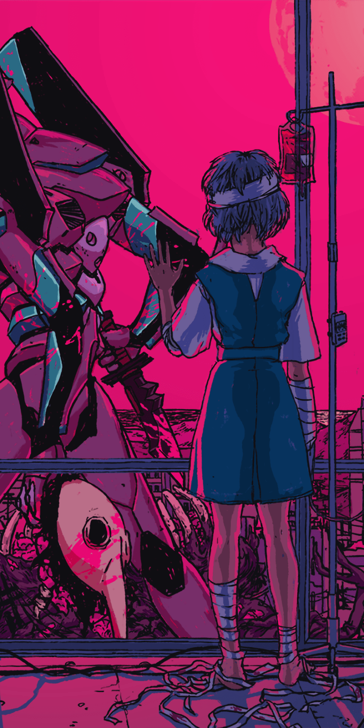 720x1440 Anime Neon Genesis Evangelion Phone Wallpaper
