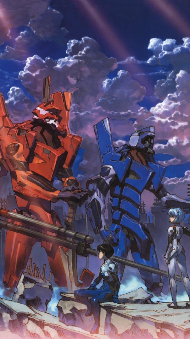 750x1334 Anime Neon Genesis Evangelion Phone Wallpaper