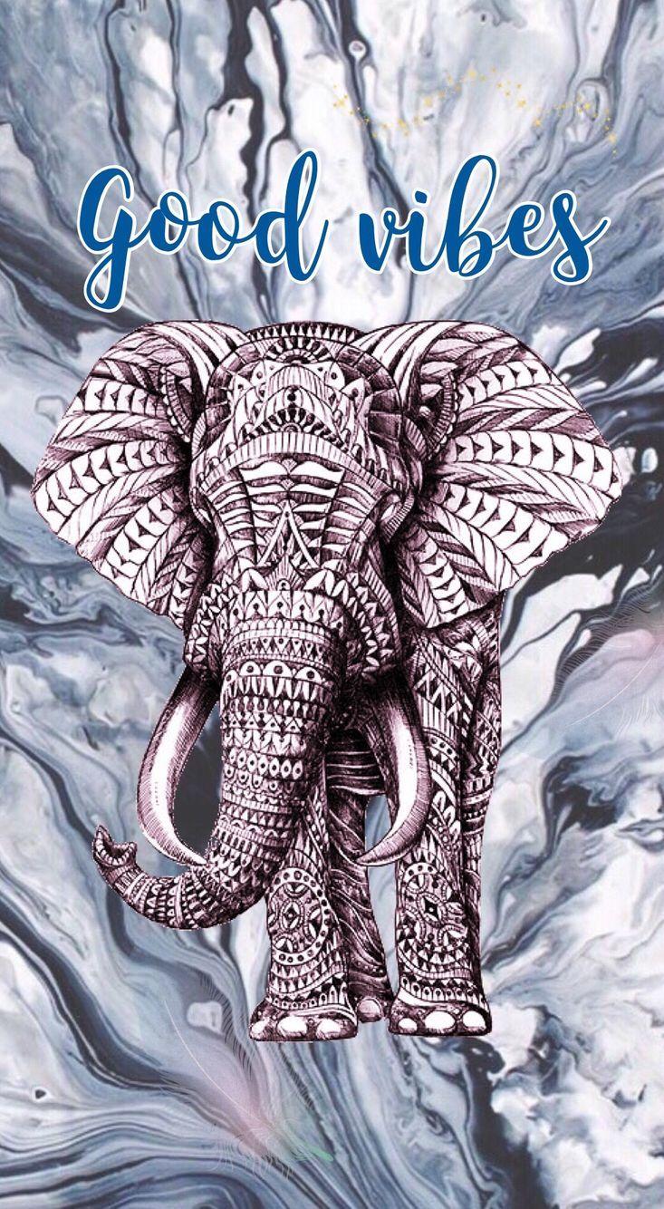 733x1334 Elephant Wallpaper
