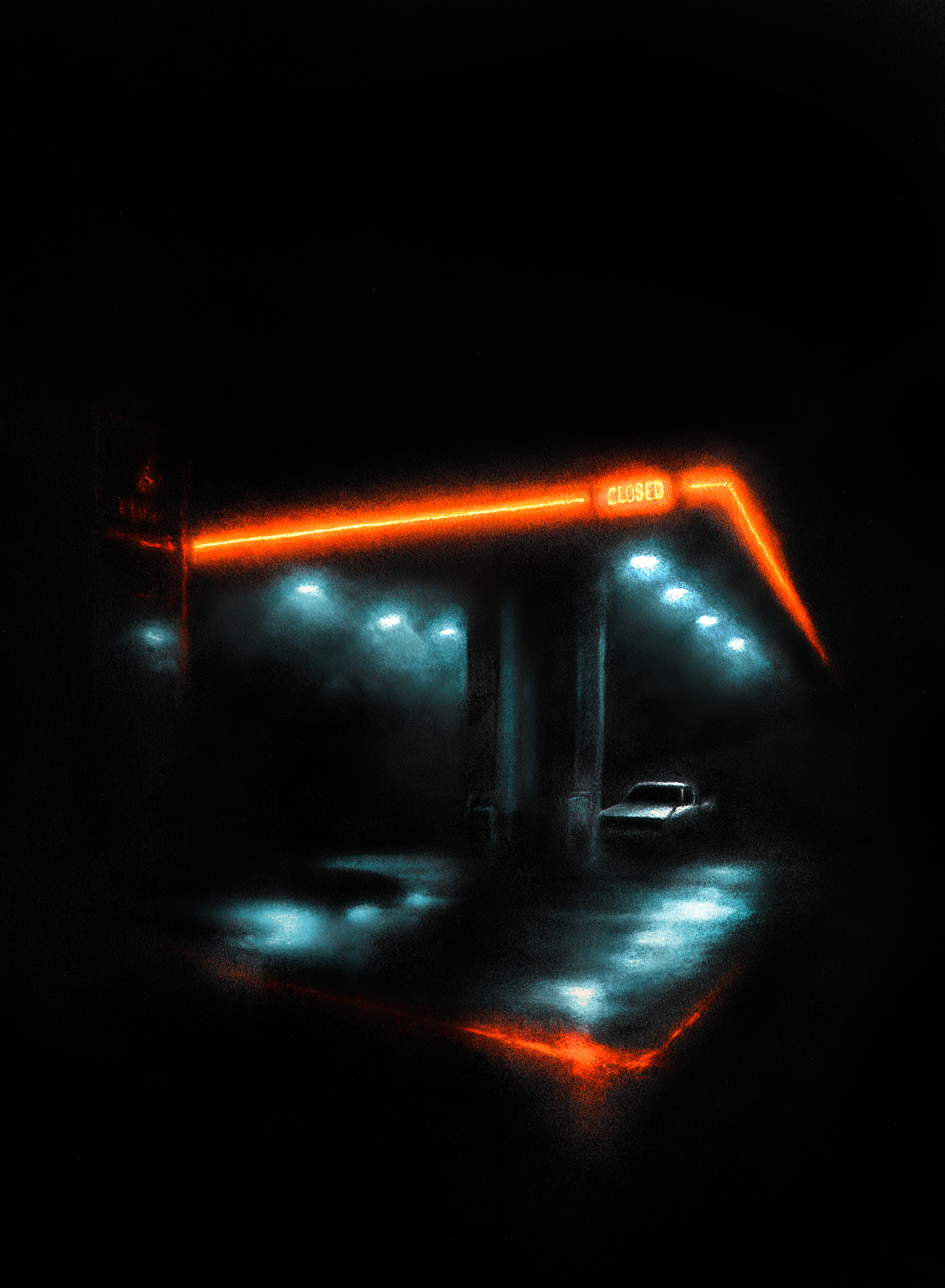 1502x2048 C L O S E D Space Fine Art Print sizes, Canvas