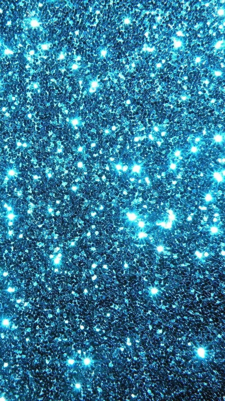 720x1280 Blue Glitter Wallpaper