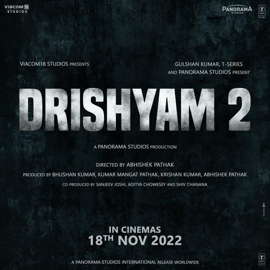 900x900 Ajay Devgn's 'Drishyam 2' to release in theatres on November 18