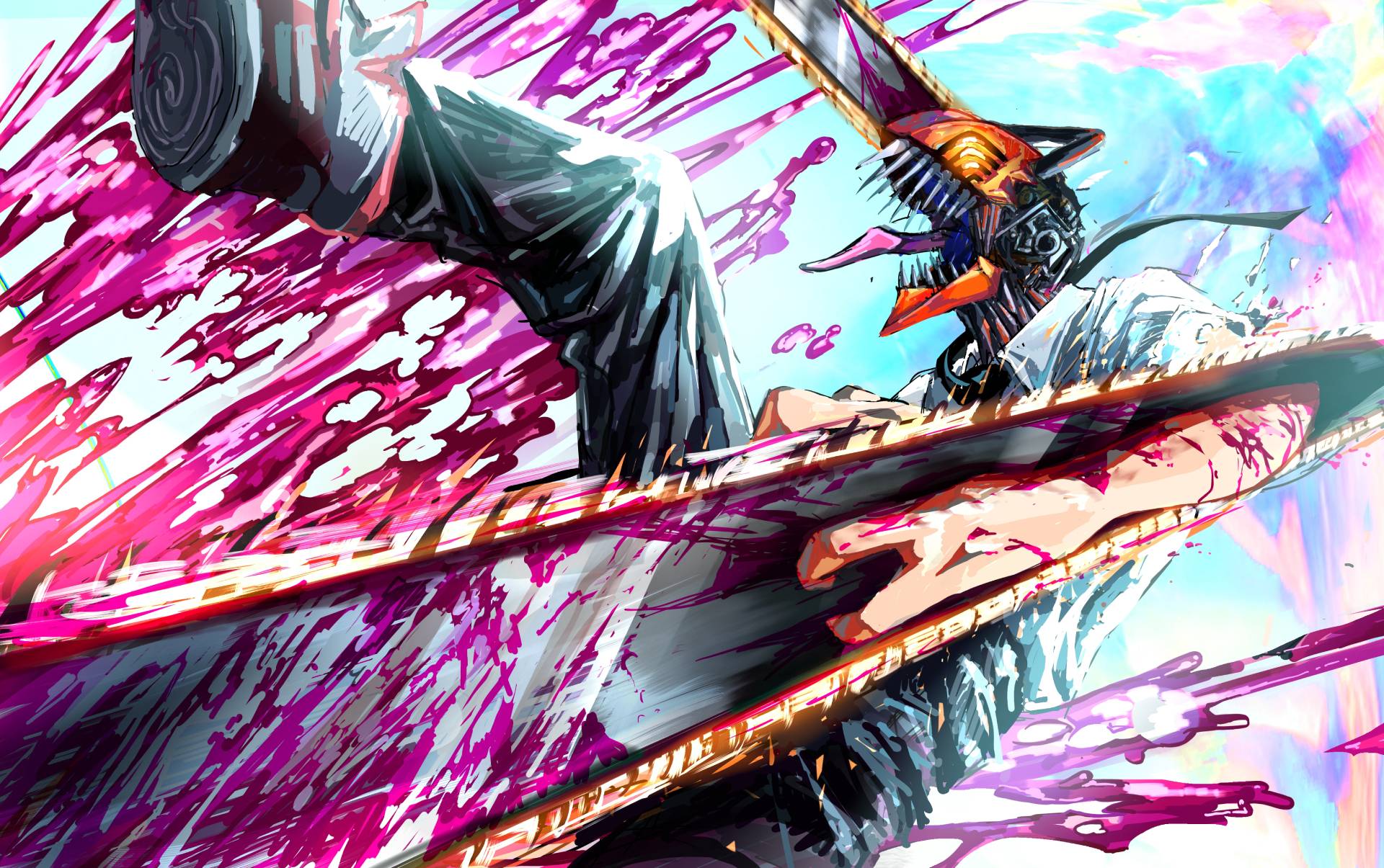 1920x1205 HD Chainsaw Man Digital Denji Art Wallpaper, HD Artist 4K Wallpaper, Image, Photo and Background