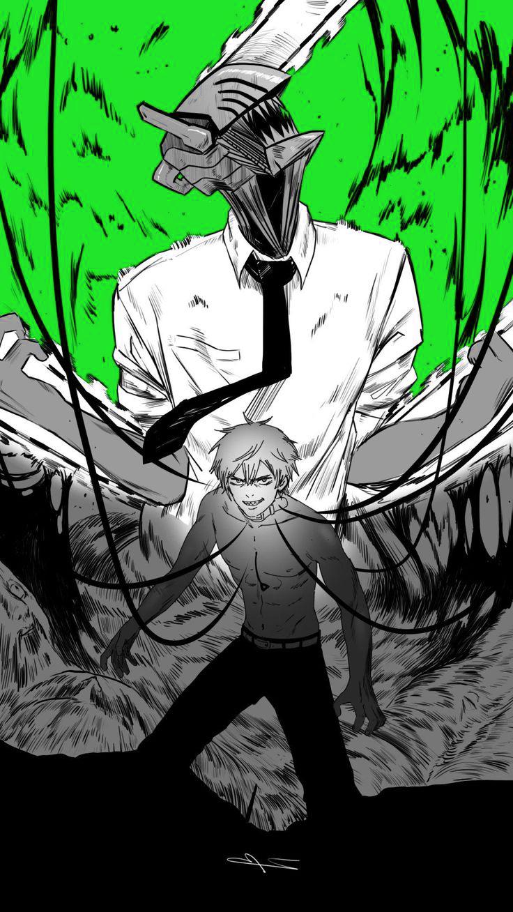 736x1308 Chainsaw Man Wallpaper