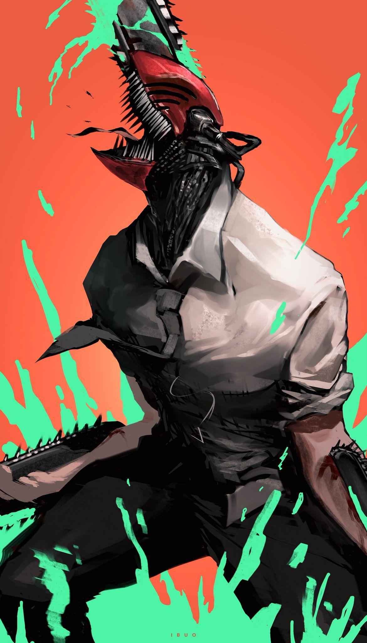 1170x2048 IBUO on Twitter. Chainsaw, Man wallpaper, Anime
