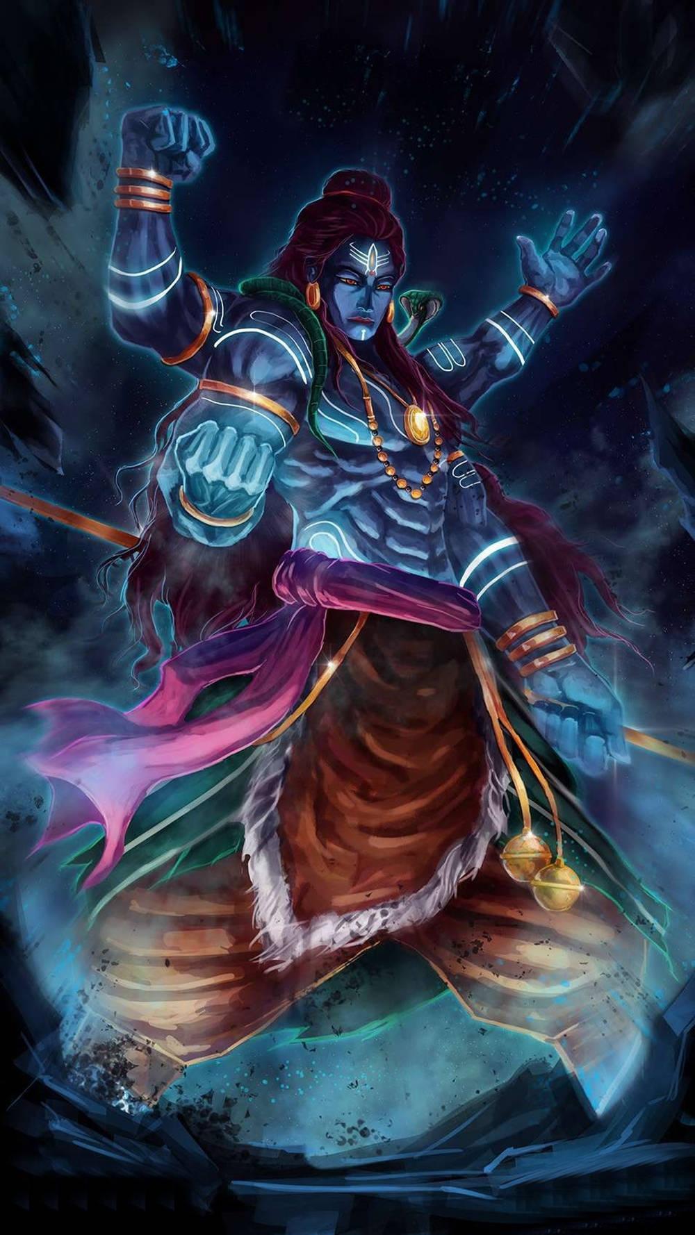 1000x1778 Download Angry Vishnu Commanding Rocks Wallpaper