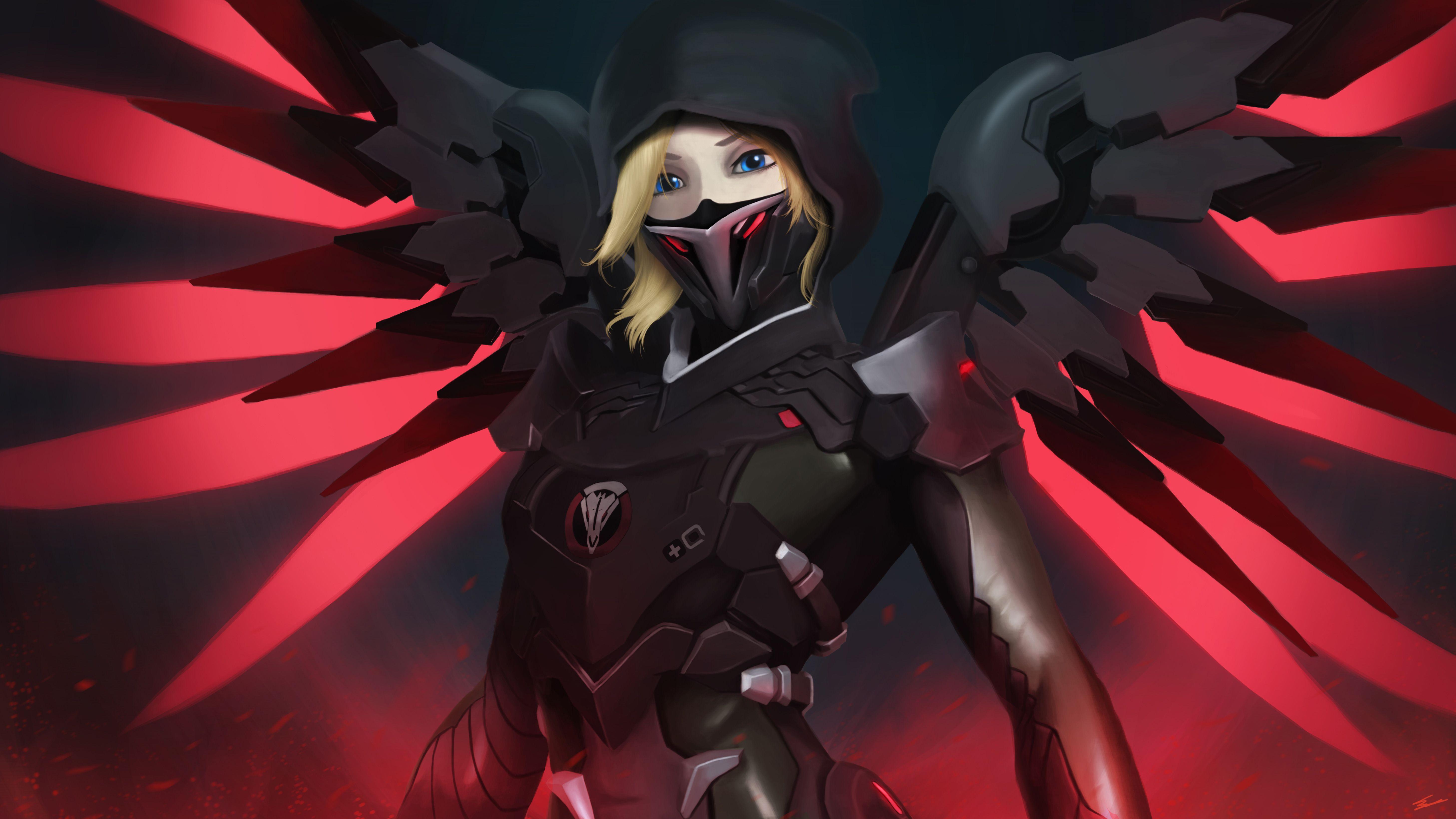 5831x3280 Wallpaper Mercy, Blackwatch, Overwatch, HD, 5K, Games