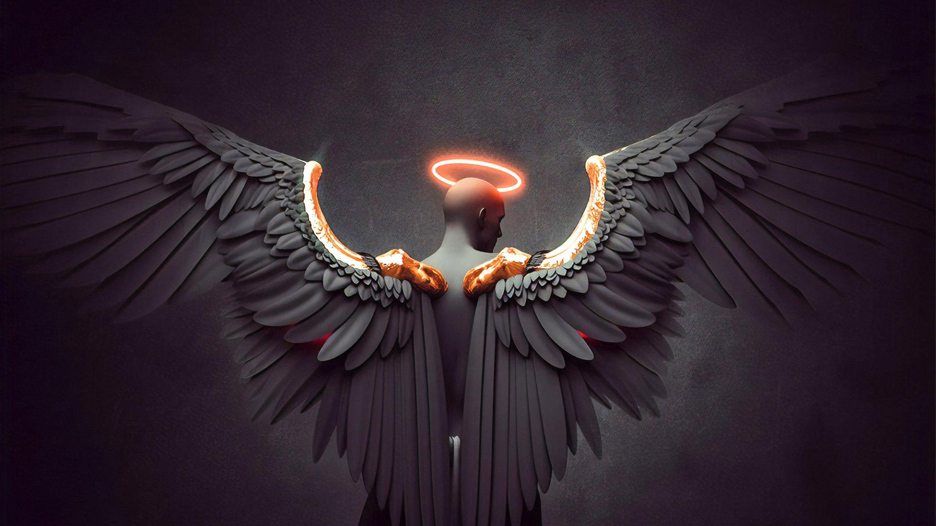 1920x1080 Half Angel Half Devil Wallpaper
