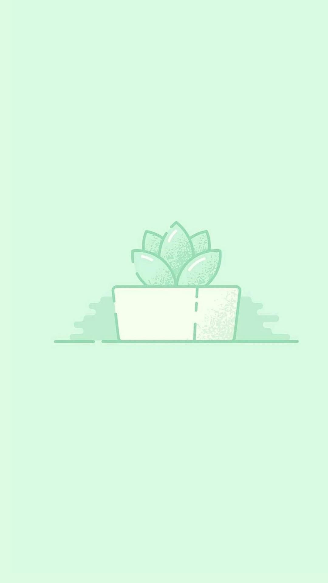 1080x1920 Mint Green Wallpaper