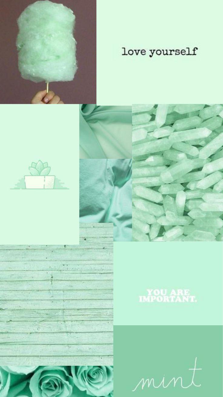 736x1308 Mint Green Wallpaper Browse Mint Green Wallpaper with collections of Cute, Floral, Girly,. Mint green wallpaper, Mint green wallpaper iphone, Mint green aesthetic