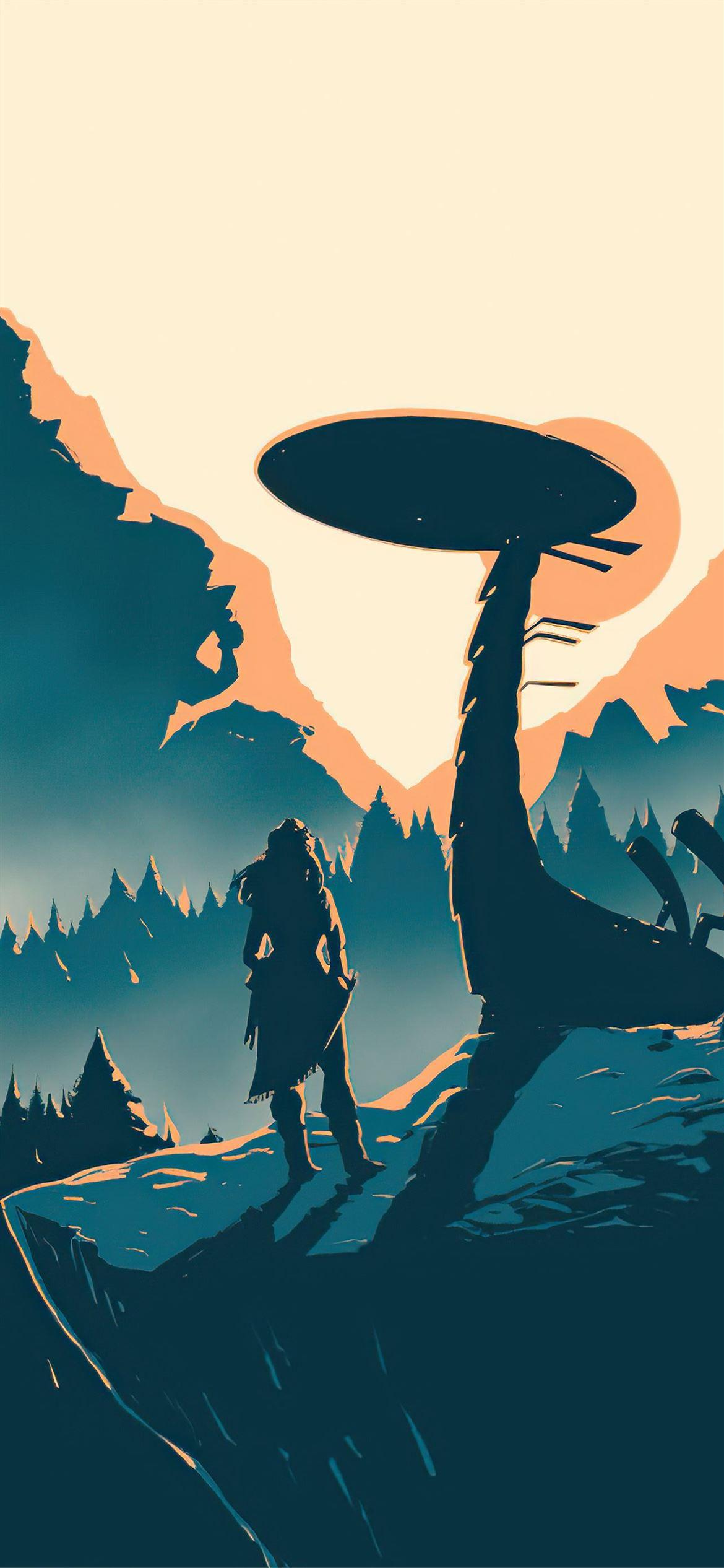 1170x2532 aloy and tallneck horizon zero dawn 4k iPhone Wallpaper Free Download