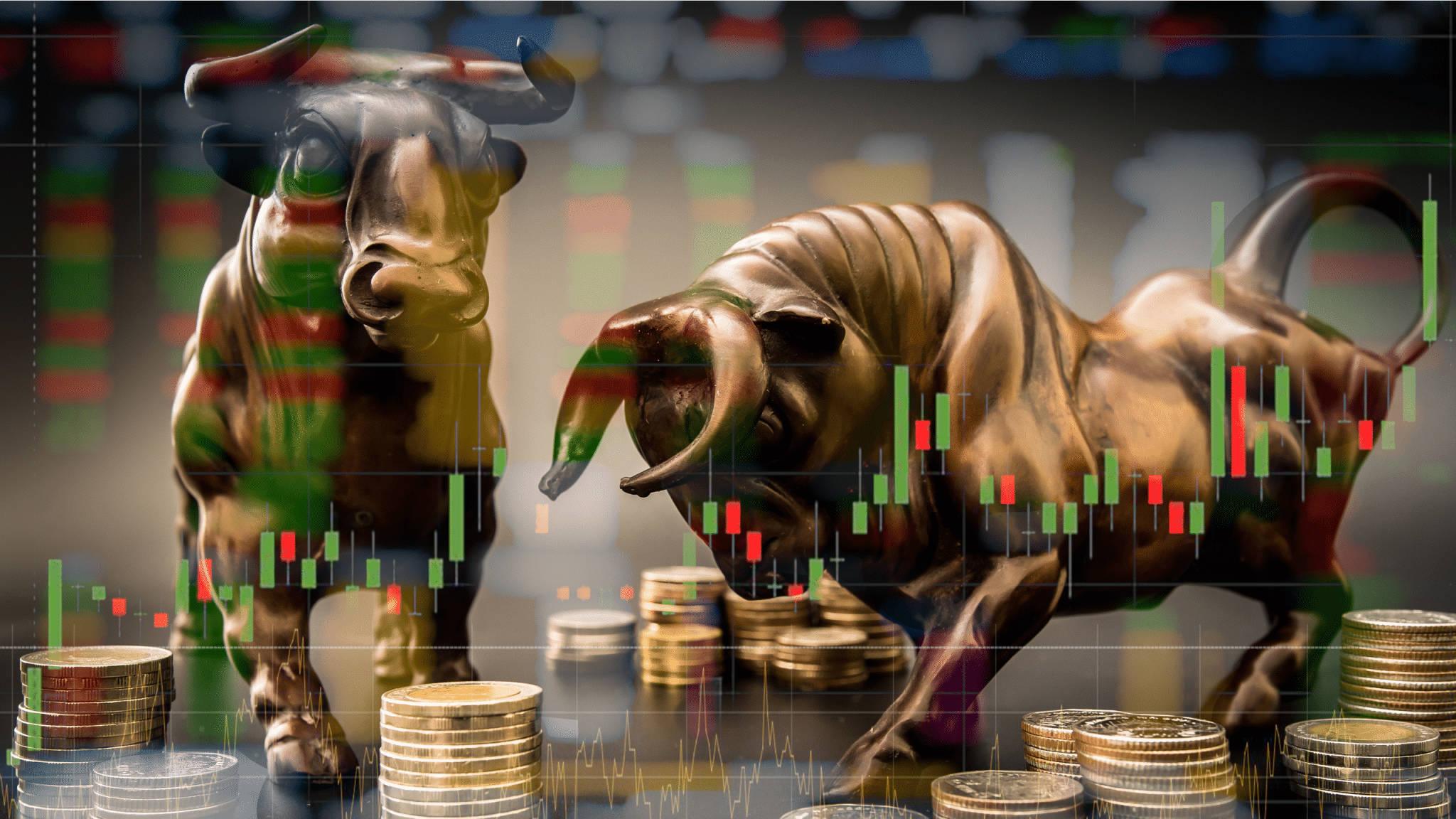 2048x1152 Download Bronze Bullish Stock Market Wallpaper
