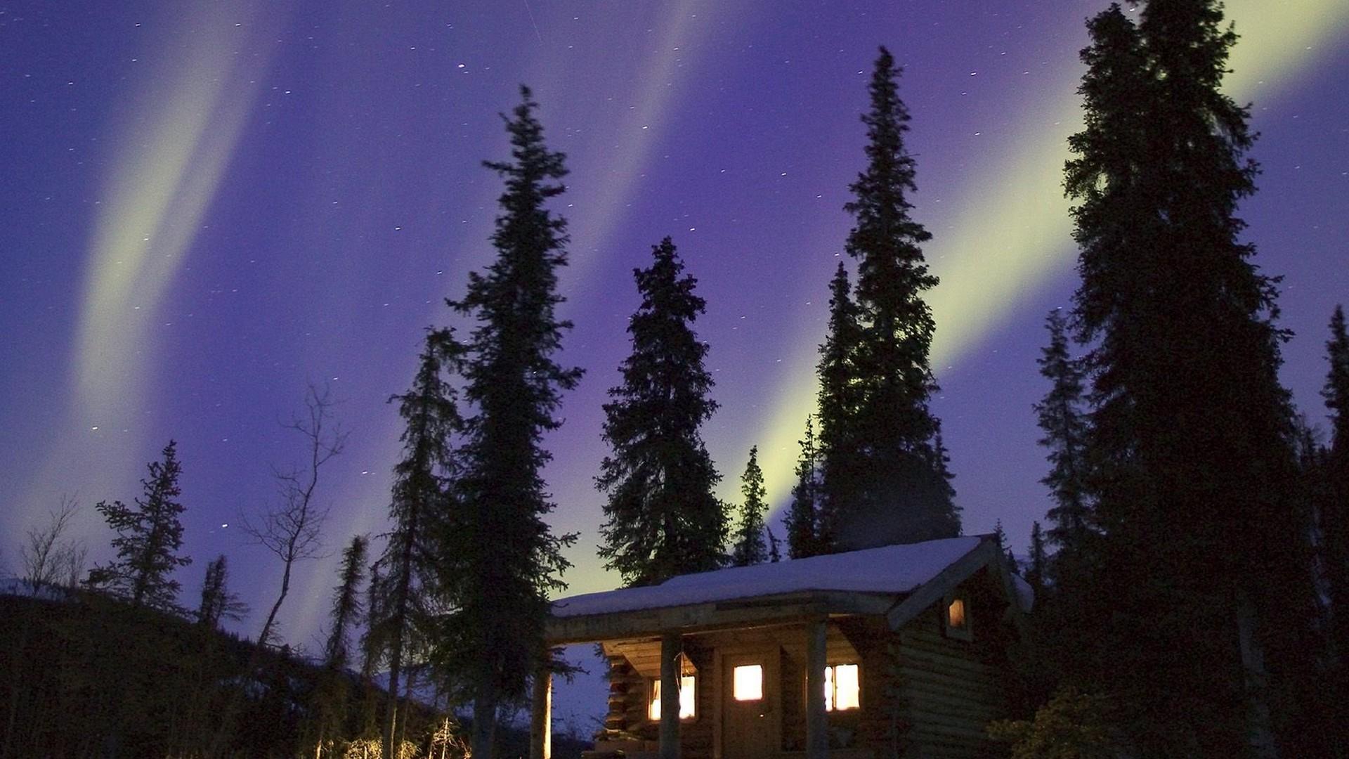1920x1080 alaska, Glow, Cabin Wallpaper HD / Desktop and Mobile Background
