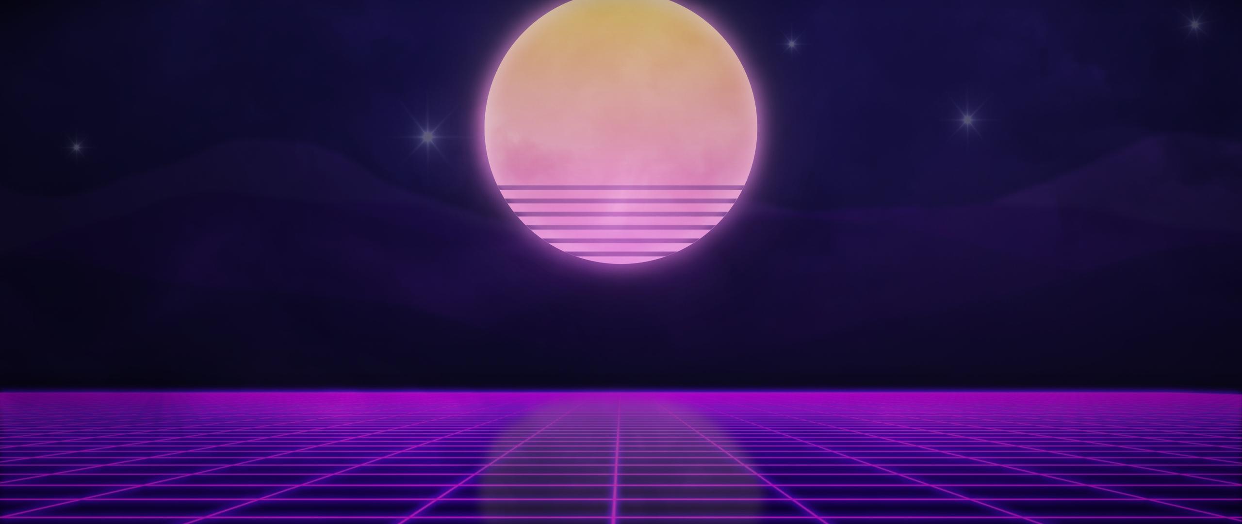 2560x1080 Download Graphics, Night, Wallpaper, Background, Image, Sun, Neon Wallpaper in 2560x1080 Resolution