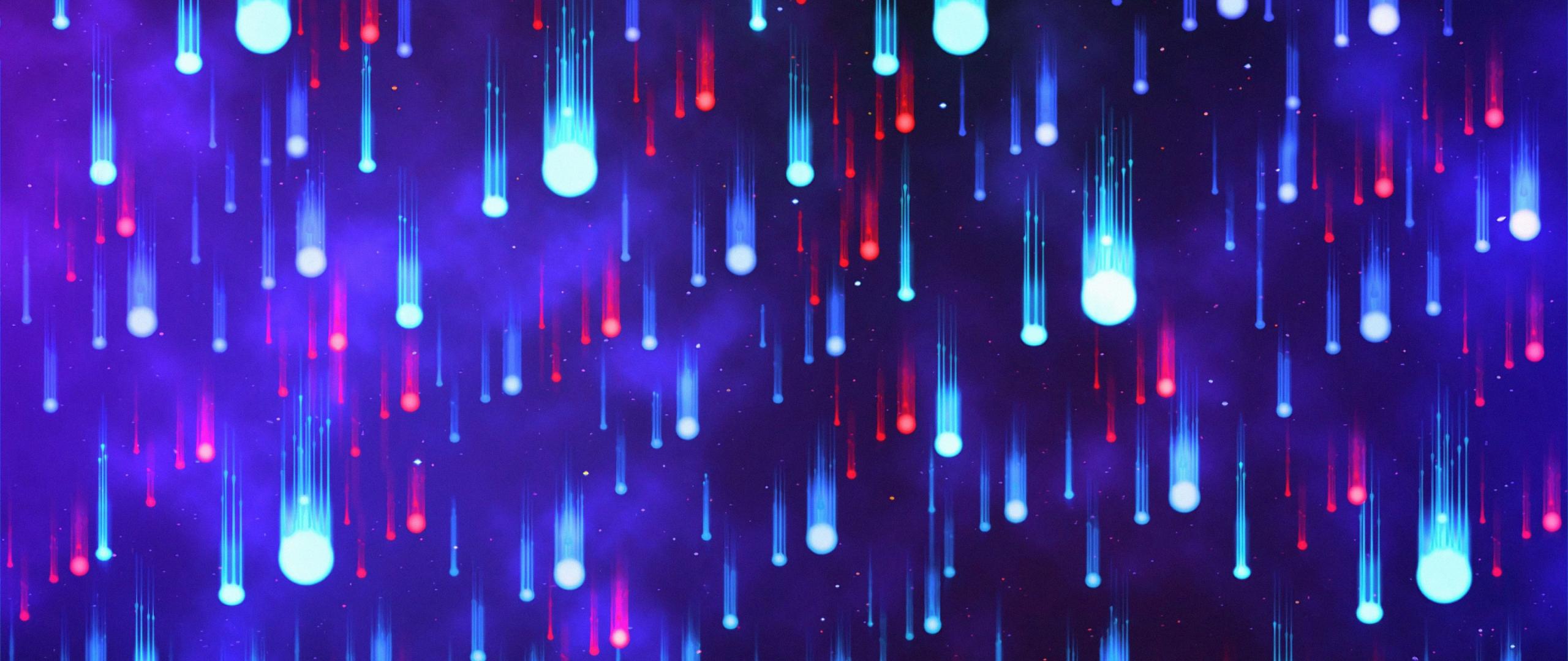 2560x1080 Download wallpaper 2560x1080 neon art, raindrops, colorful, dual wide 2560x1080 HD background, 18580