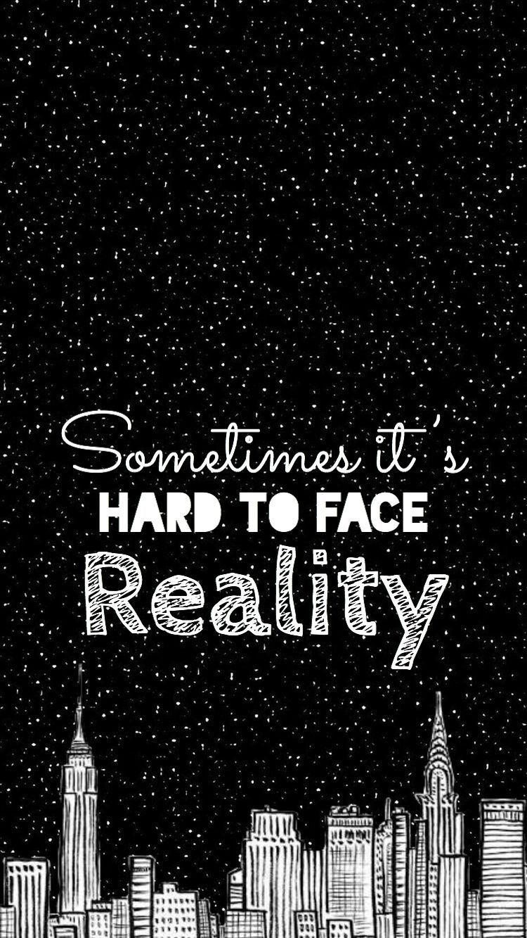 750x1333 Hard to face reality bear & Justin Bieber Lock screen Lyrics