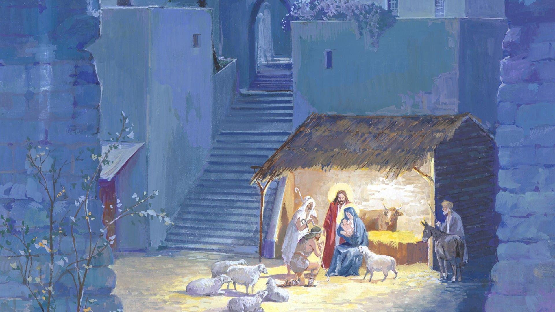 1920x1080 Nativity Scene Background