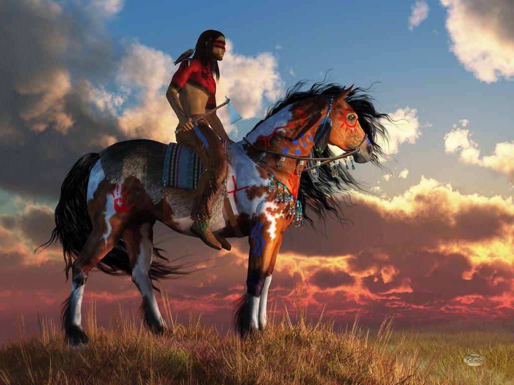 1024x768 War Horse Wallpaper