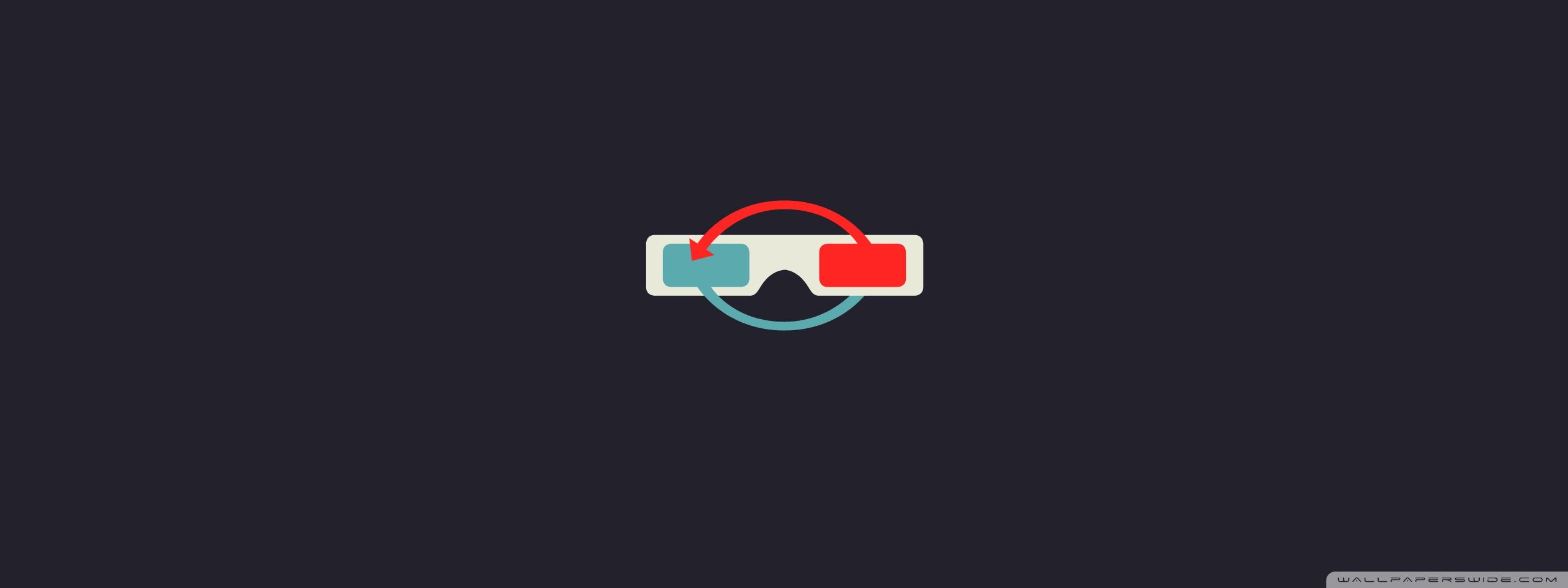 2560x960 3D Glasses Ultra HD Desktop Background Wallpaper for 4K UHD TV : Multi Display, Dual Monitor : Tablet