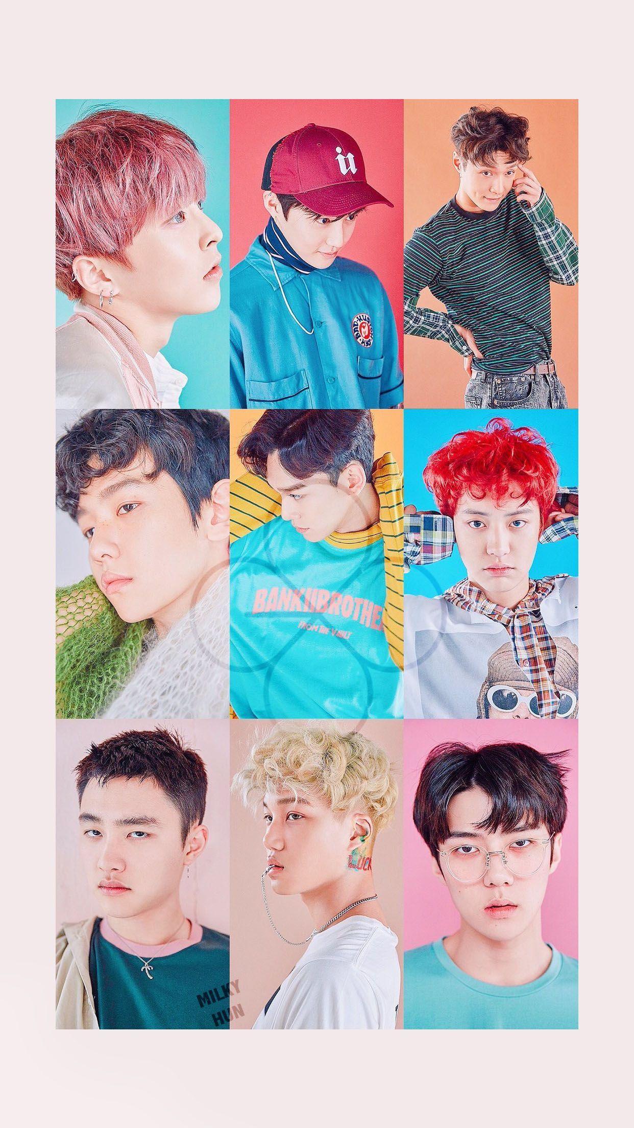 1242x2208 EXO Lucky One Wallpaper