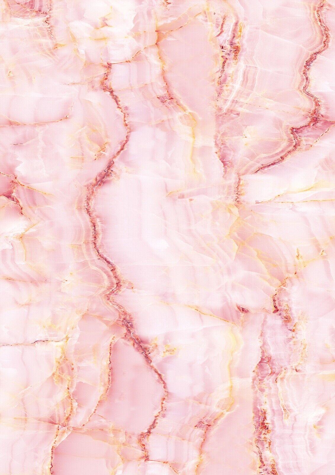 1131x1600 PINK Marble Design Wallpaper A4 Sized Edible Wafer Paper / Icing Sheet for cakes