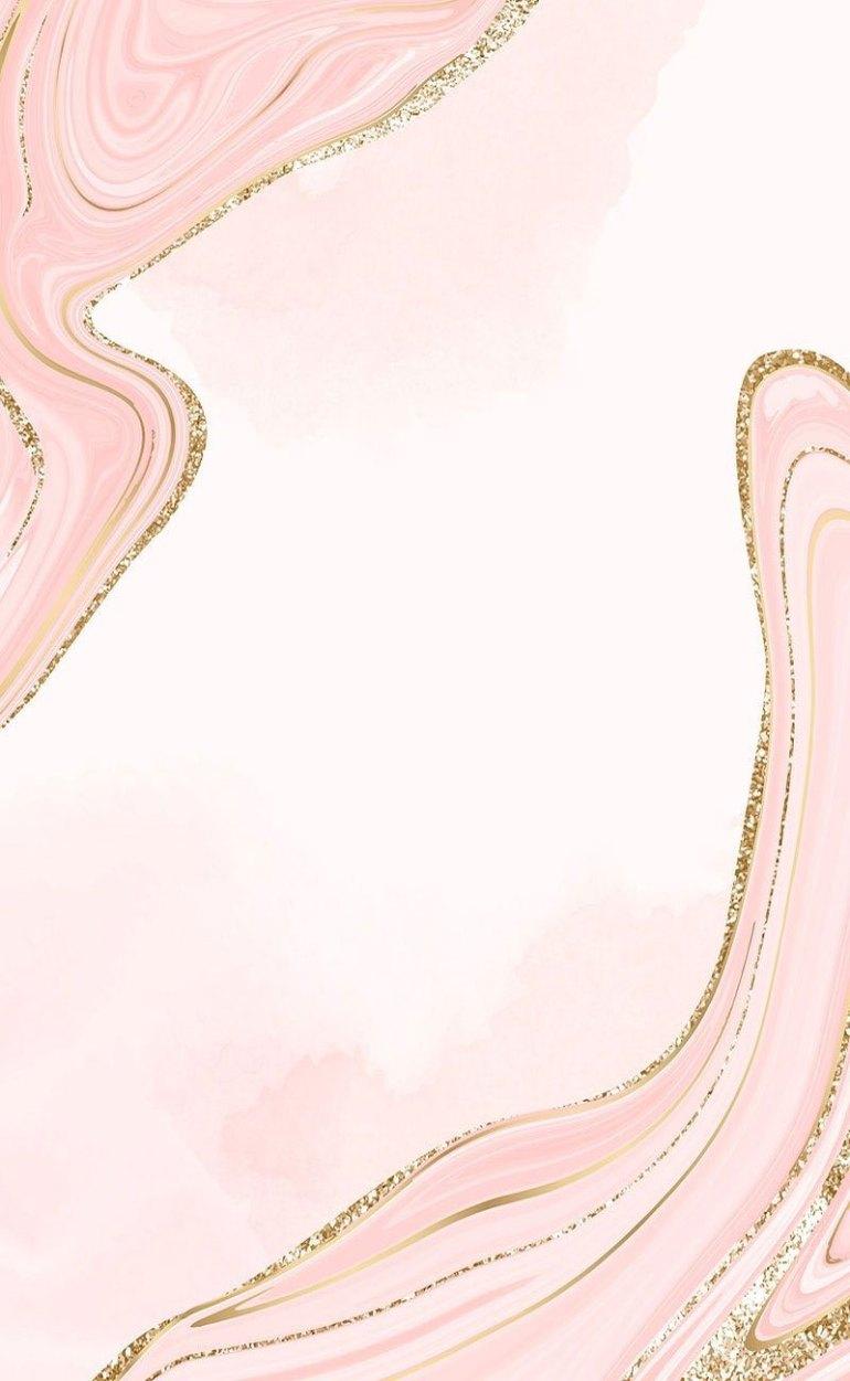 770x1251 Pink Aesthetic Picture : Marble Pink and Gold Wallpaper