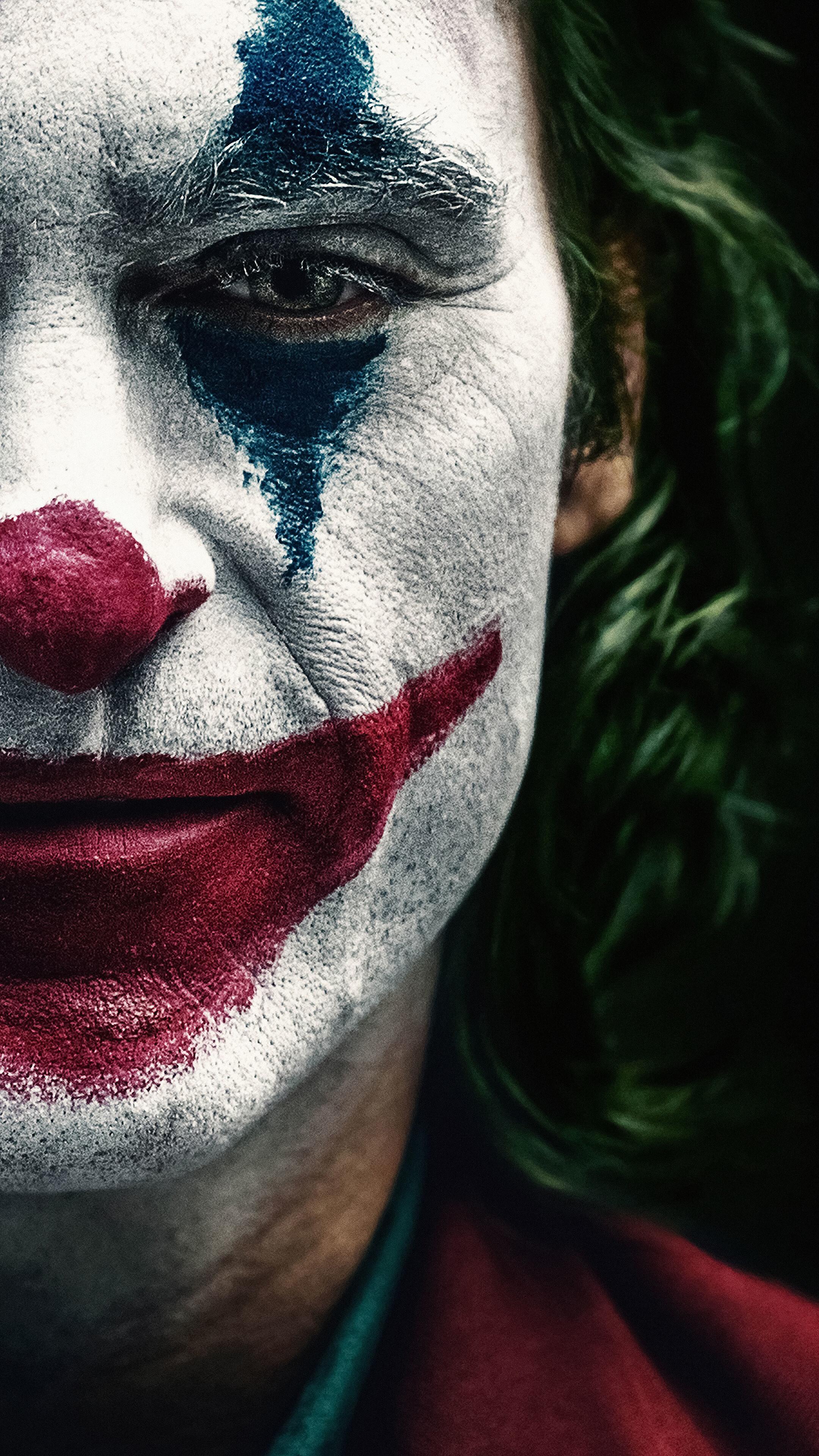 2160x3840 Joker, Clown, Makeup, Joaquin Phoenix, Poster HD Gallery HD Wallpaper