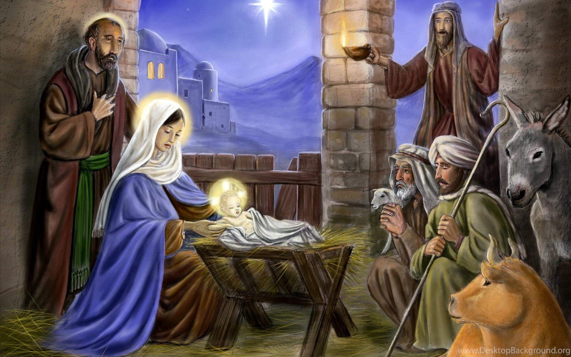 1920x1200 Christmas Nativity Scene Wallpaper