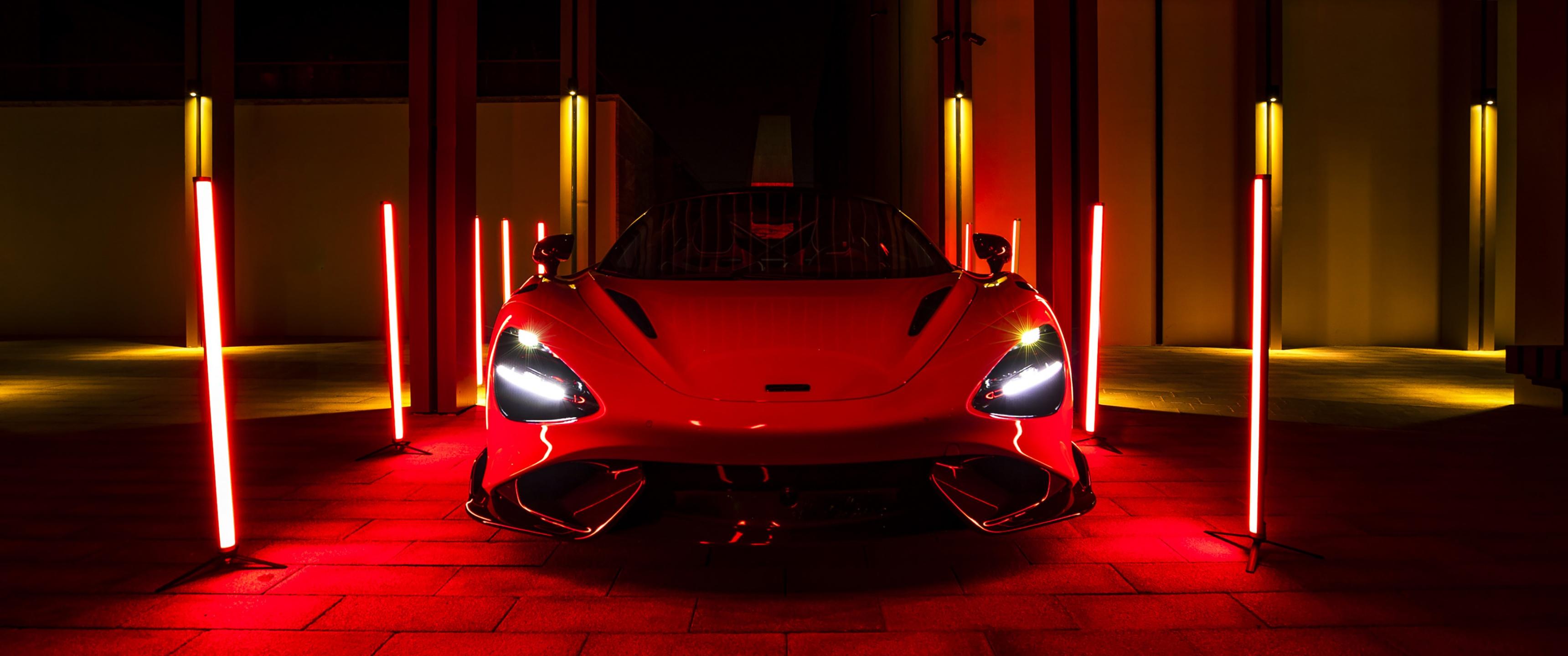 3440x1440 Red Car Wallpaper and Background 4K, HD, Dual Screen