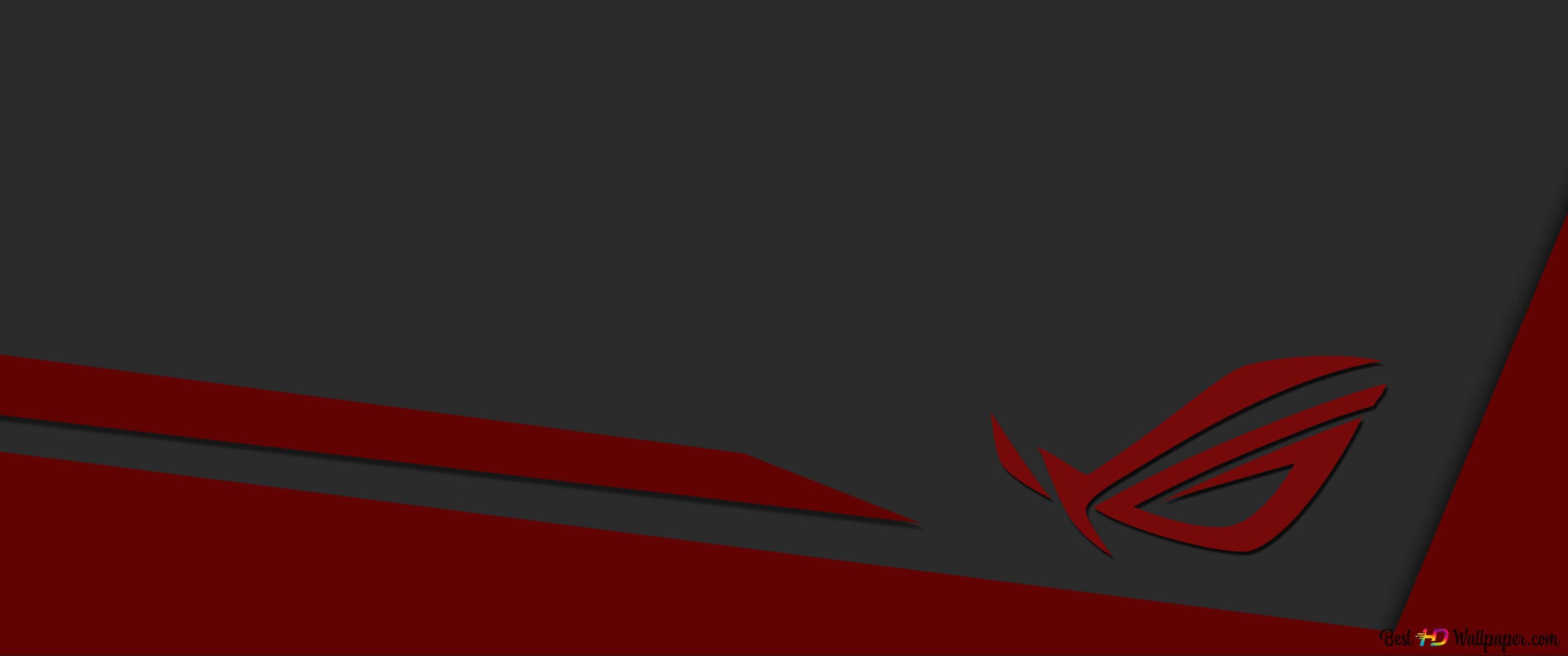 3440x1440 asus rog red grey 4K wallpaper download