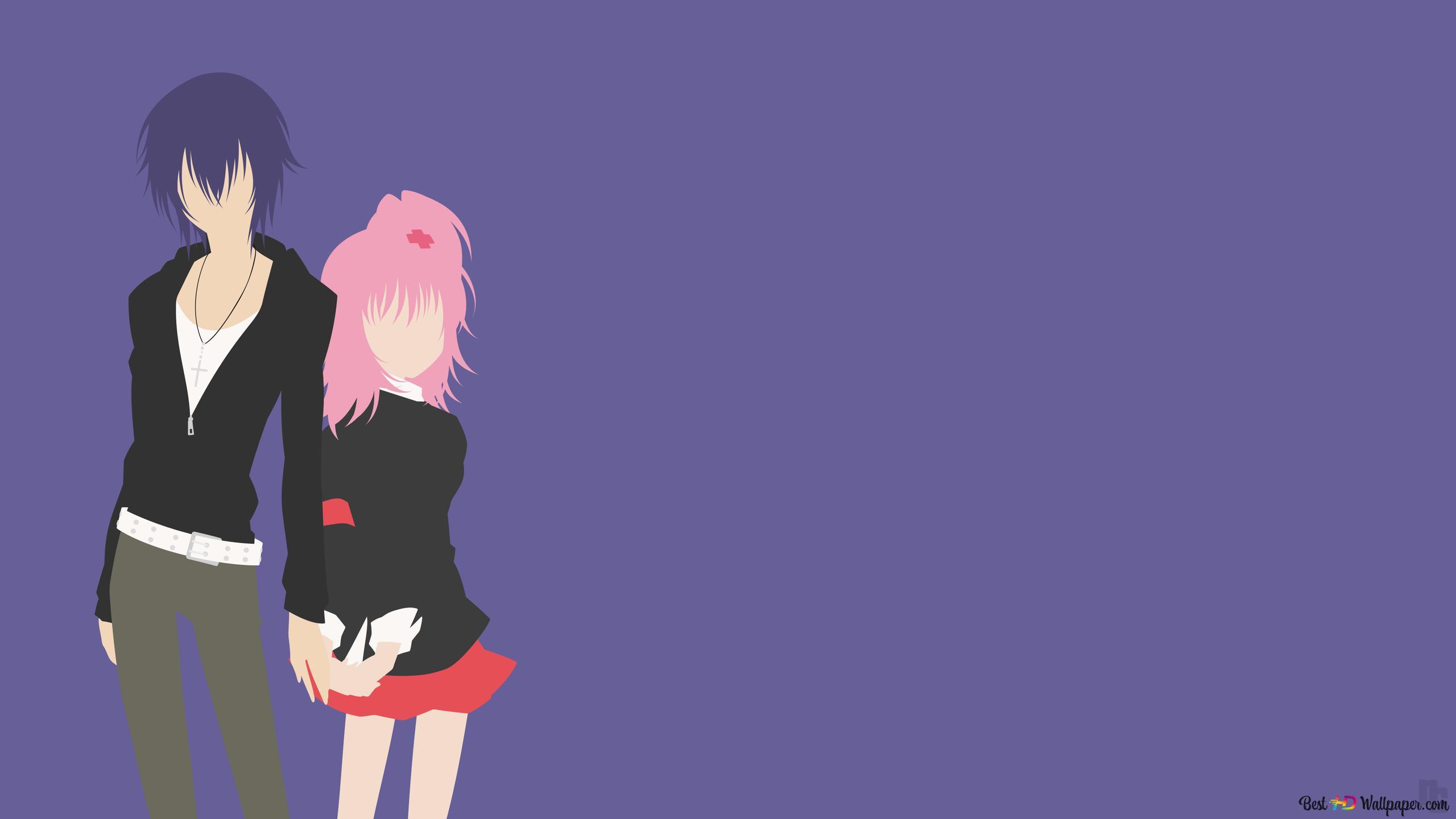 2560x1440 Amu Hinamori and Ikuto Tsukiyomi of Shugo Chara 4K wallpaper download