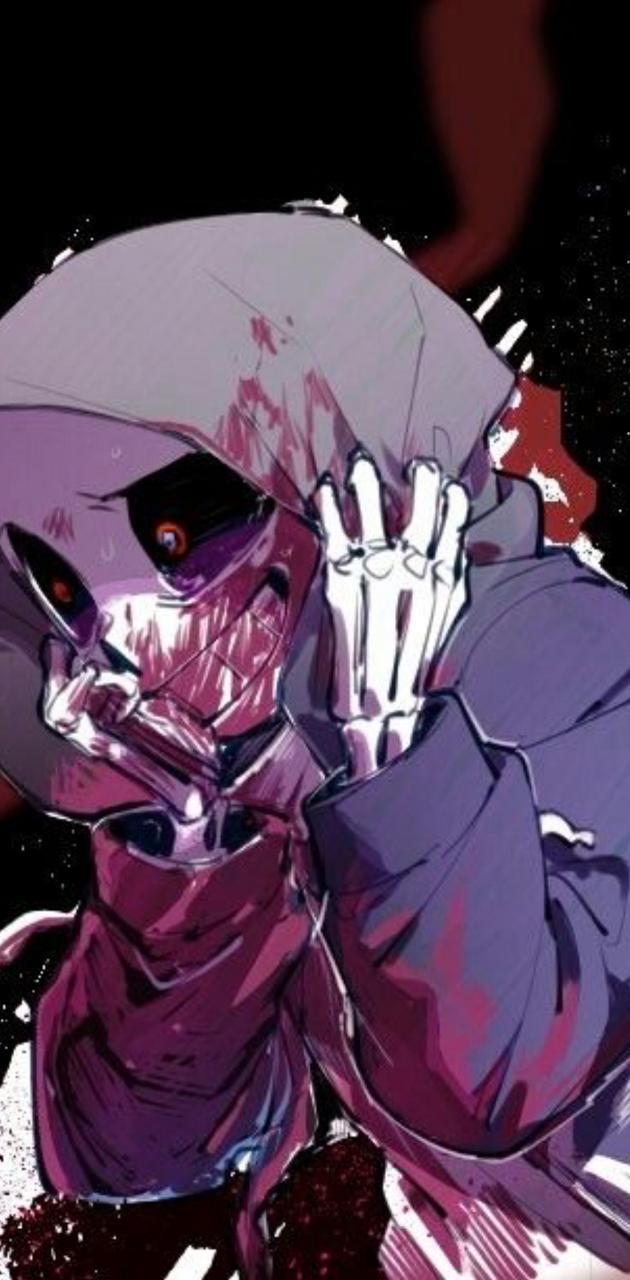 630x1280 Bloody dusttale sans wallpaper
