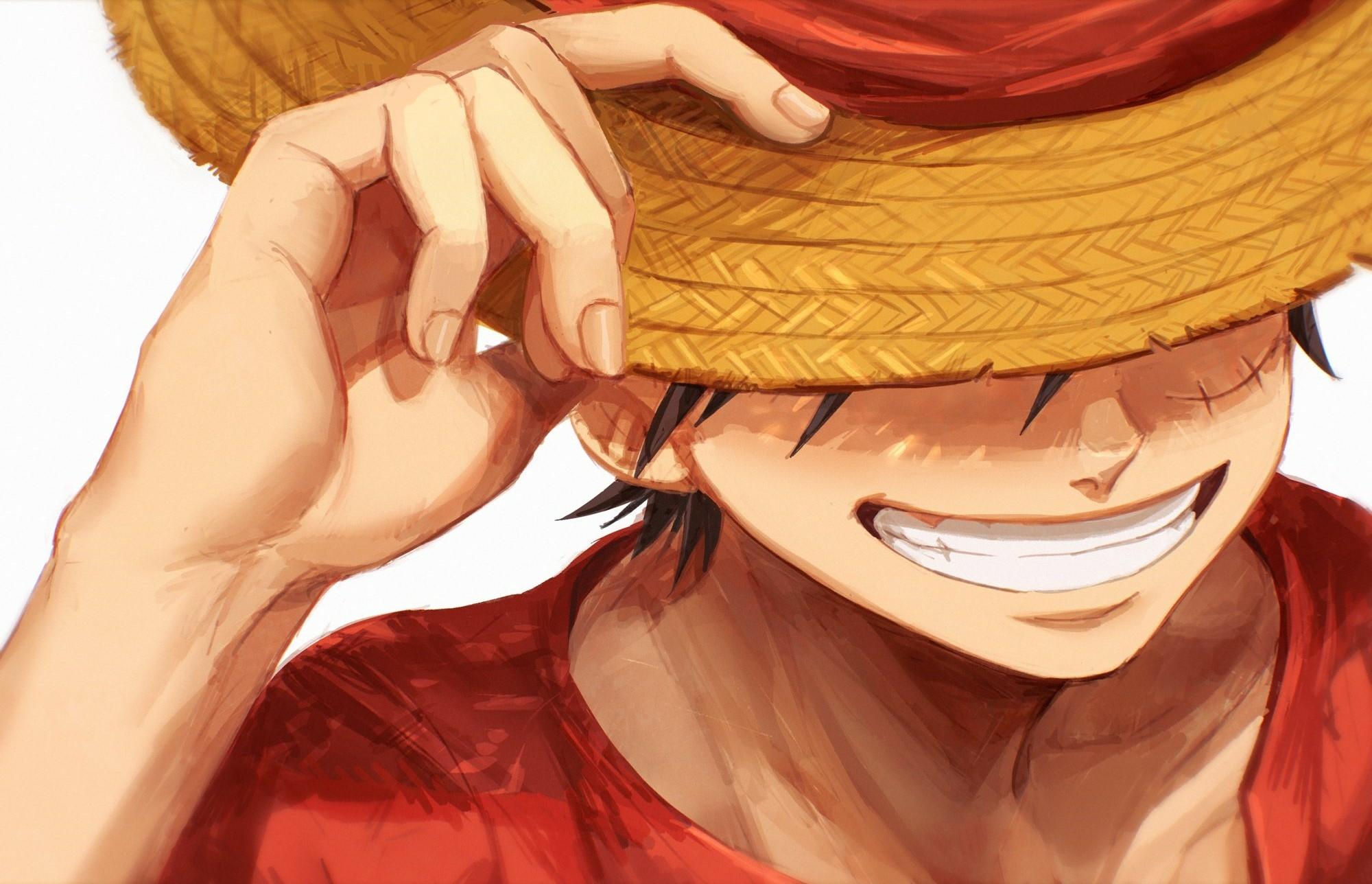 2000x1288 Anime One Piece HD Monkey Luffy Painting Wallpaper, HD Anime 4K Wallpaper, Image, Photo and Background