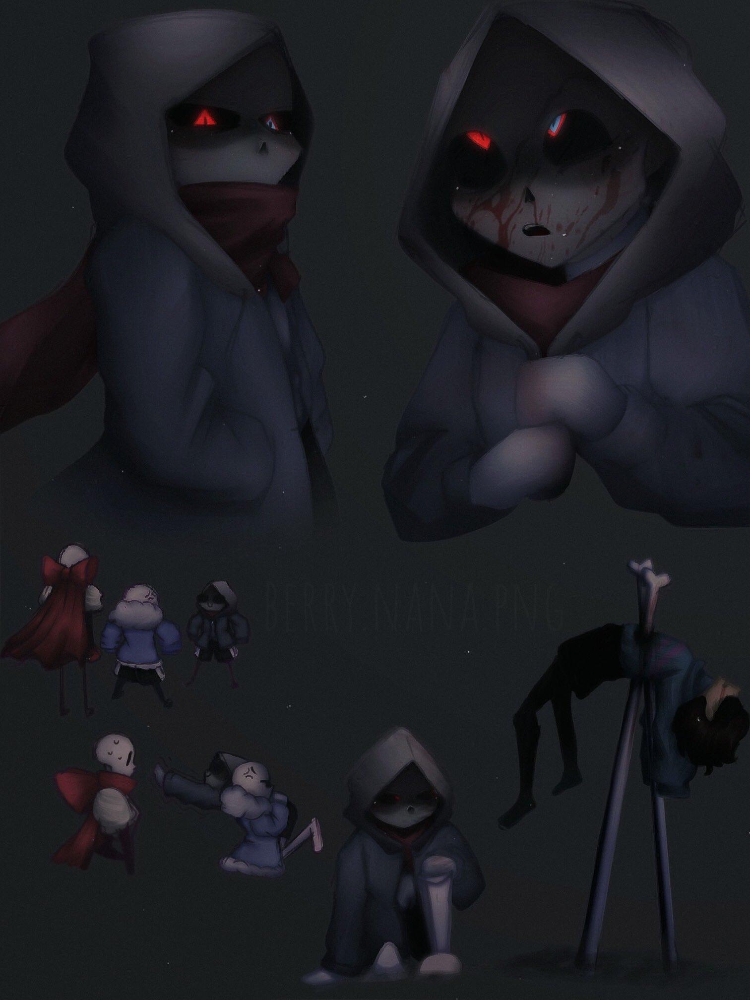 1512x2016 chara ✪ // blood (i kind of had to add it lol) #dusttale #murdersans #sans #undertale #au