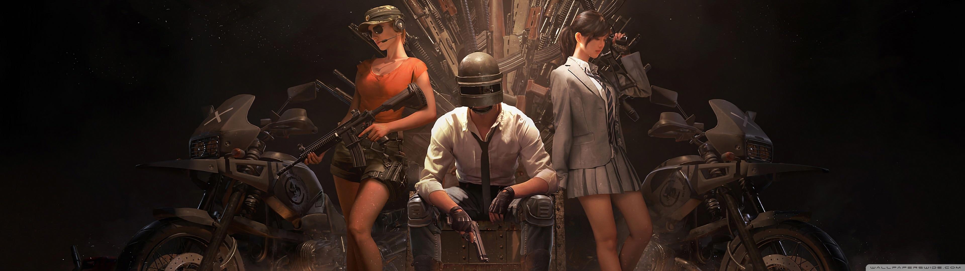 3840x1080 PlayerUnknown's Battlegrounds PUBG Ultra HD Desktop Background Wallpaper for : Widescreen & UltraWide Desktop & Laptop : Multi Display, Dual Monitor : Tablet