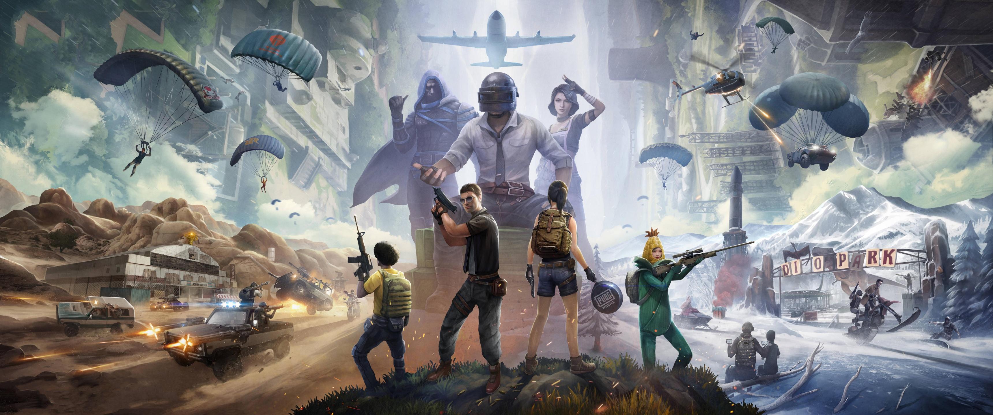 3440x1440 PUBG Wallpaper 4K, Games