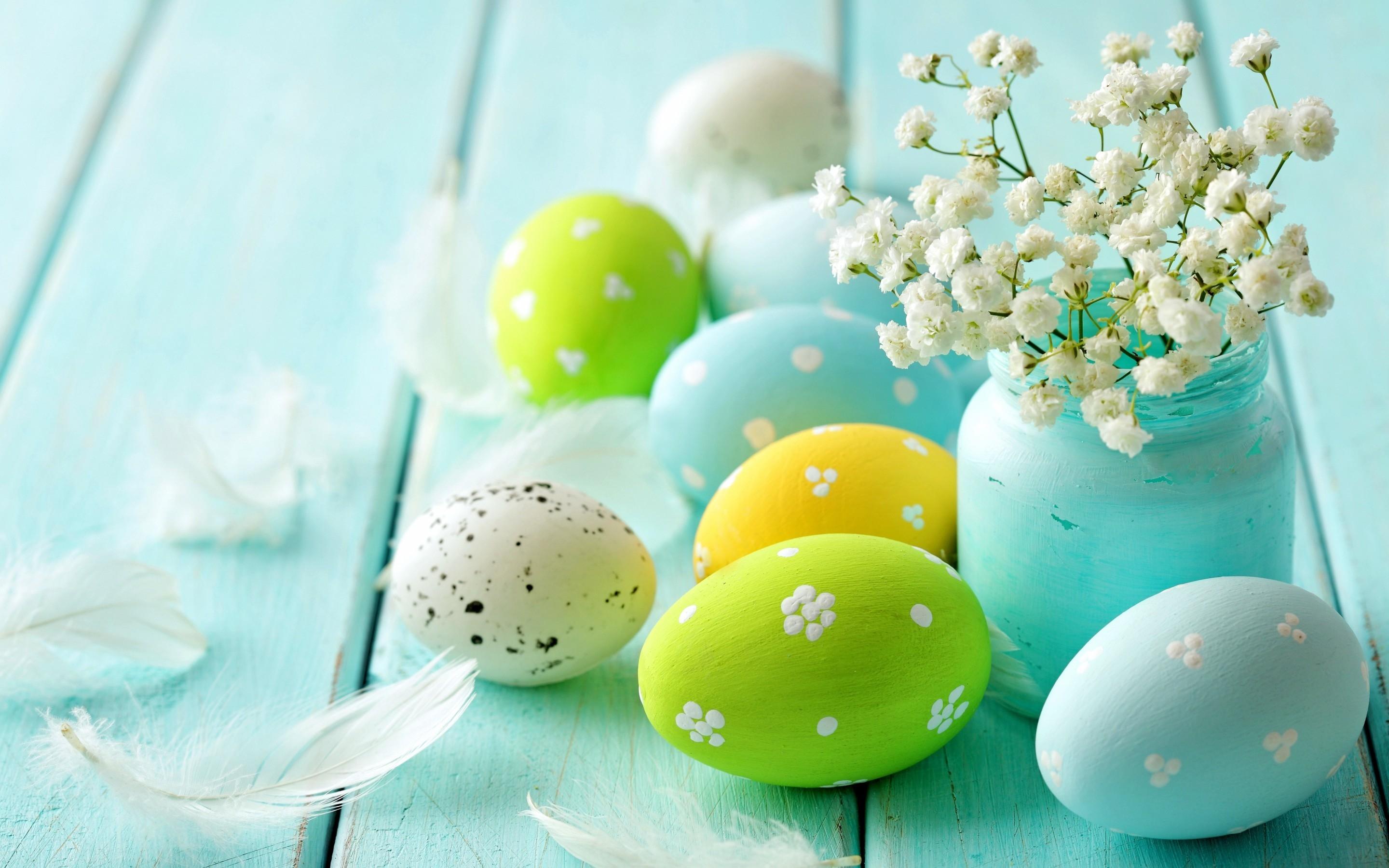 2880x1800 Vintage Easter Decorations HD Wallpaper
