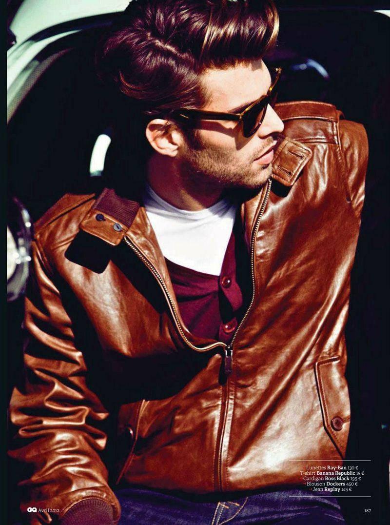 800x1076 Download Attitude Boy Wearing Brown Leather Jacket Wallpaper