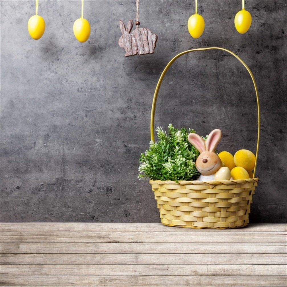 1008x1008 Amazon.com : AOFOTO 5x5ft Rustic Easter Interior Decor Background Easter Eggs Bunny Photography Backdrop Rabbit Basket Vintage Photo Studio Props Kid Baby Newborn Infant Artistic Portrait Vinyl Wallpaper