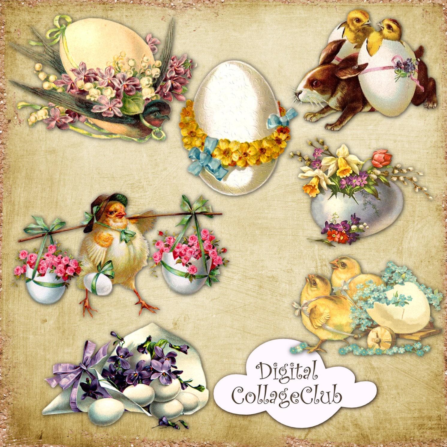 1491x1492 Vintage Easter Clip Art Clipart Easter Image for