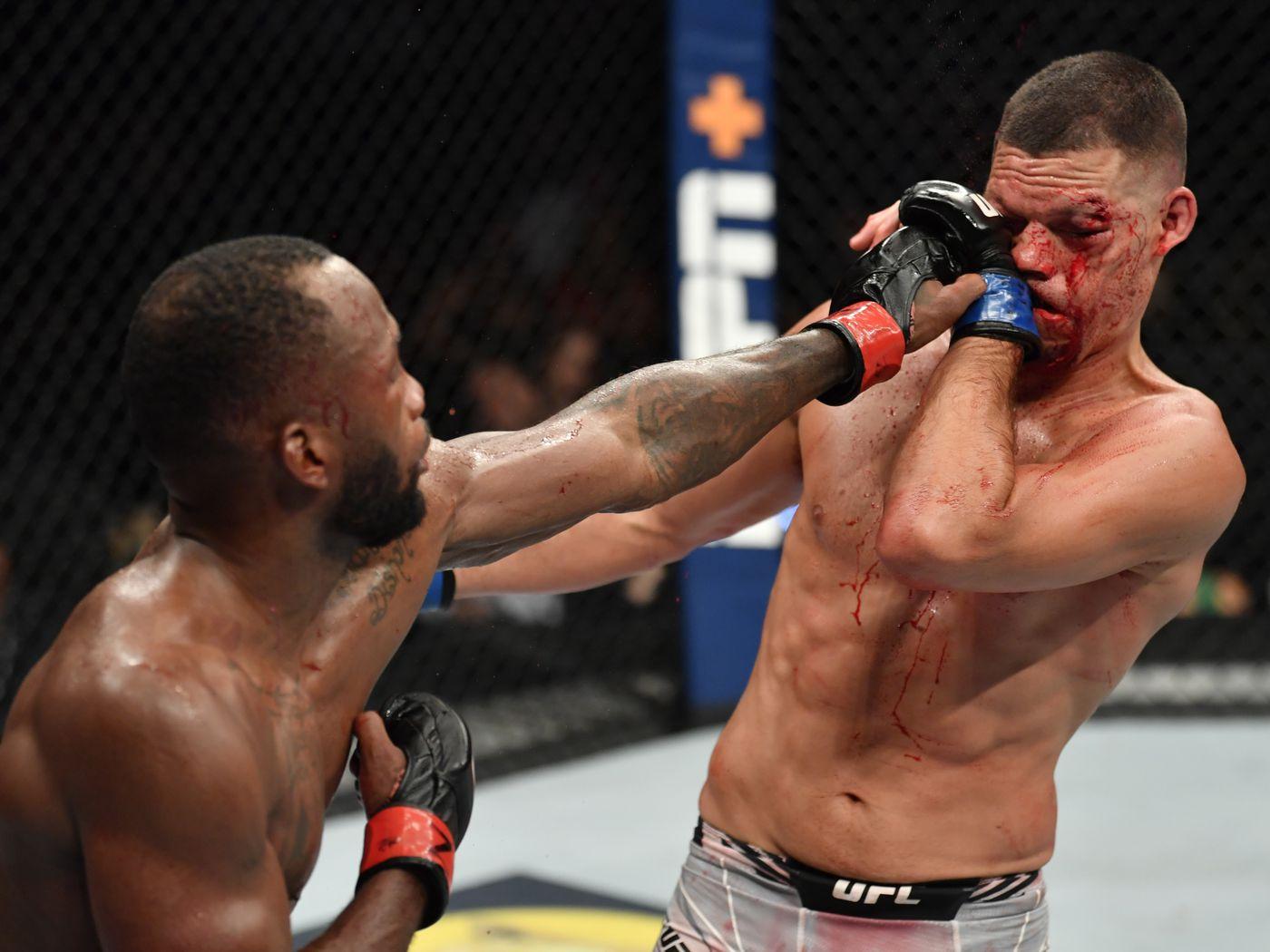 1400x1050 UFC 263 results: Leon Edwards turns Nate Diaz into a bloody mess, survives late comeback attempt to win decision