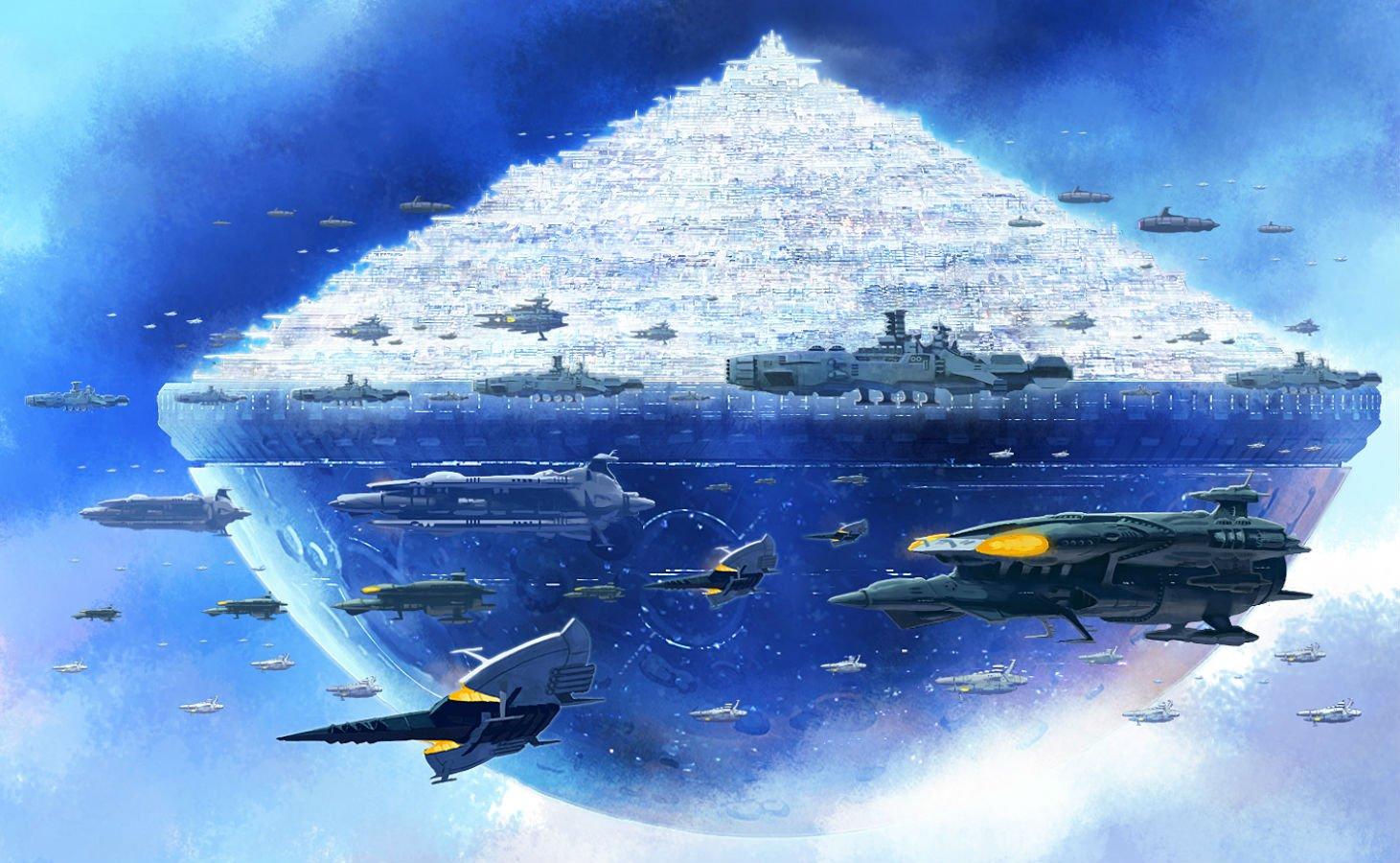 1461x900 Aircraft city fmu space battleship yamato wallpaperx900
