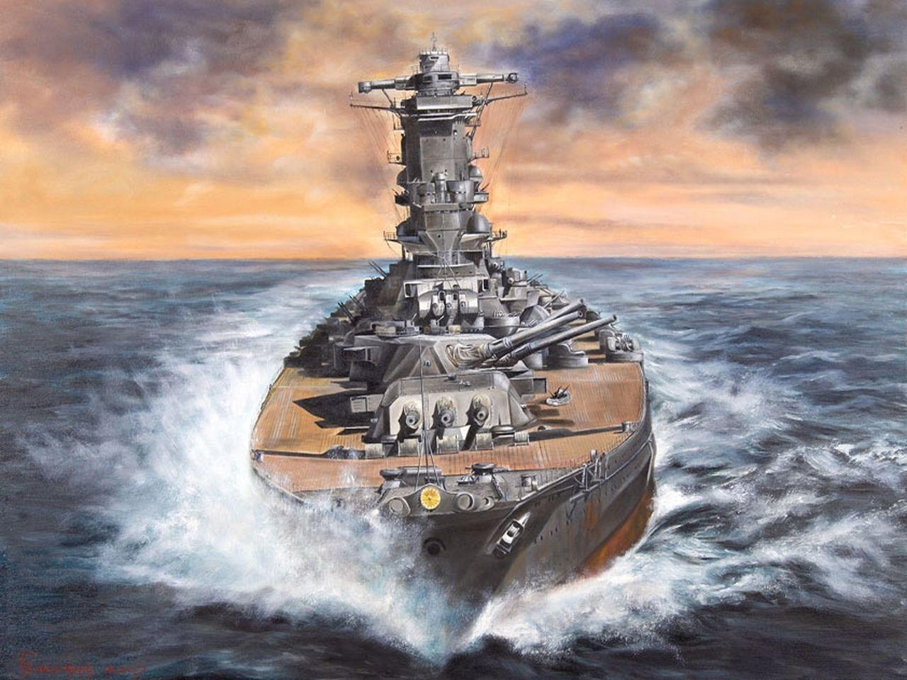 1280x960 Battleship Yamato Wallpaper. Battleship, Imperial japanese navy, Warship